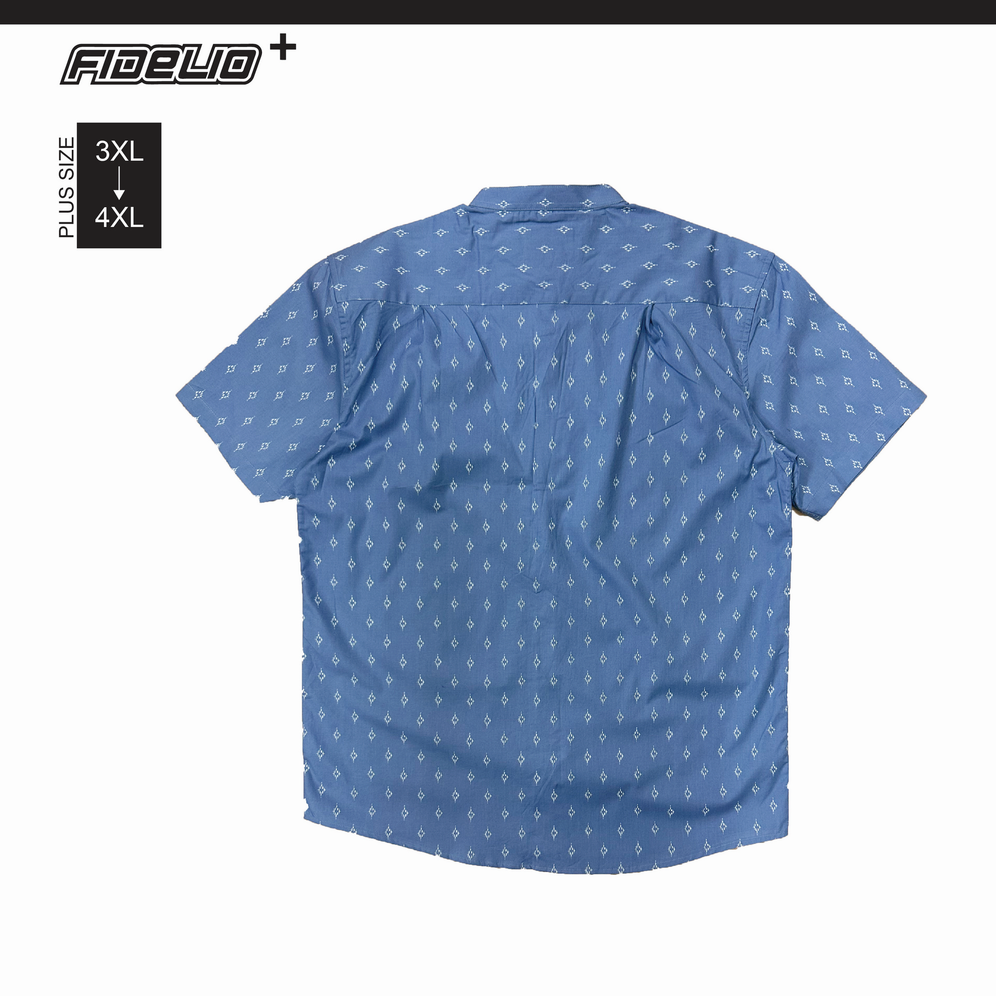 Fidelio LeafBreeze Print Short Sleeve Shirts - Blue