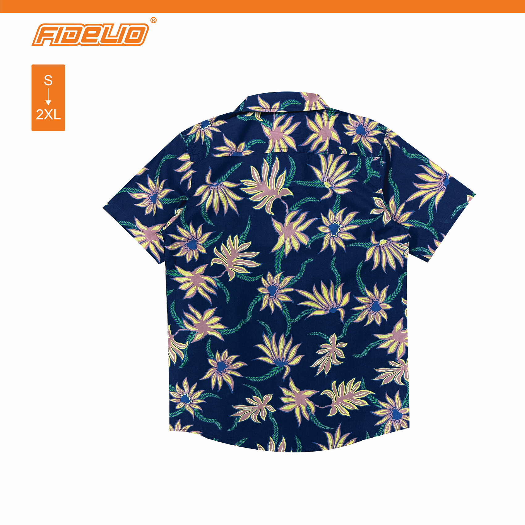 Fidelio Flora Graphic Short Sleeve Shirts - Navy