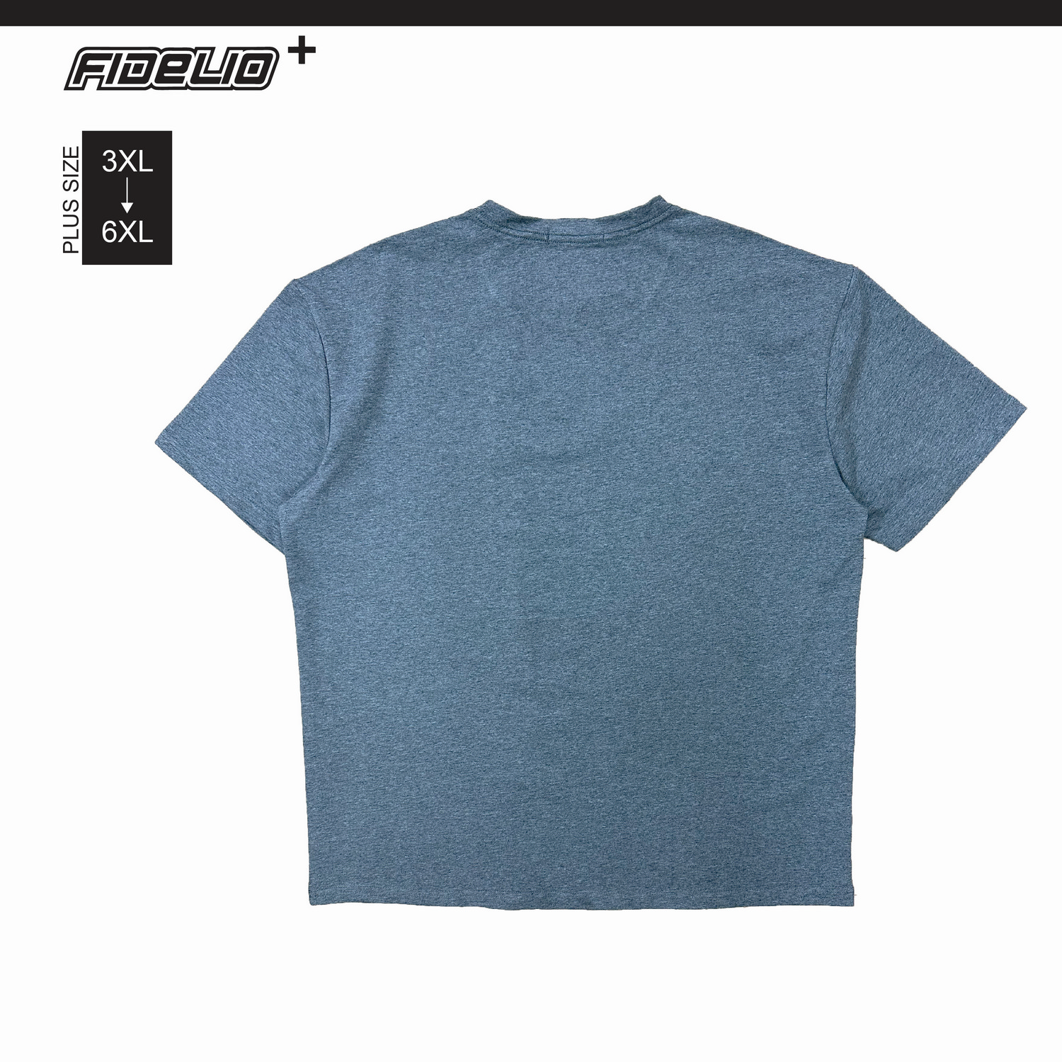 Fidelio Plus Size Expression Graphic Tees - Grey