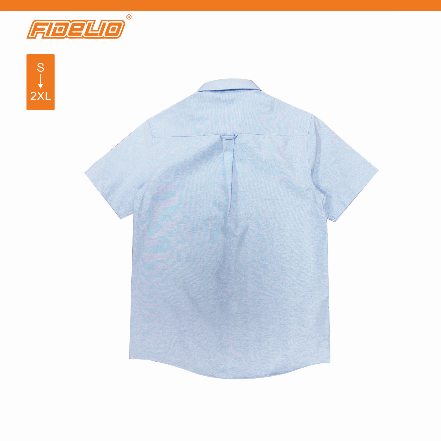 FDL Oxford Short Sleeve Shirts -Light Blue
