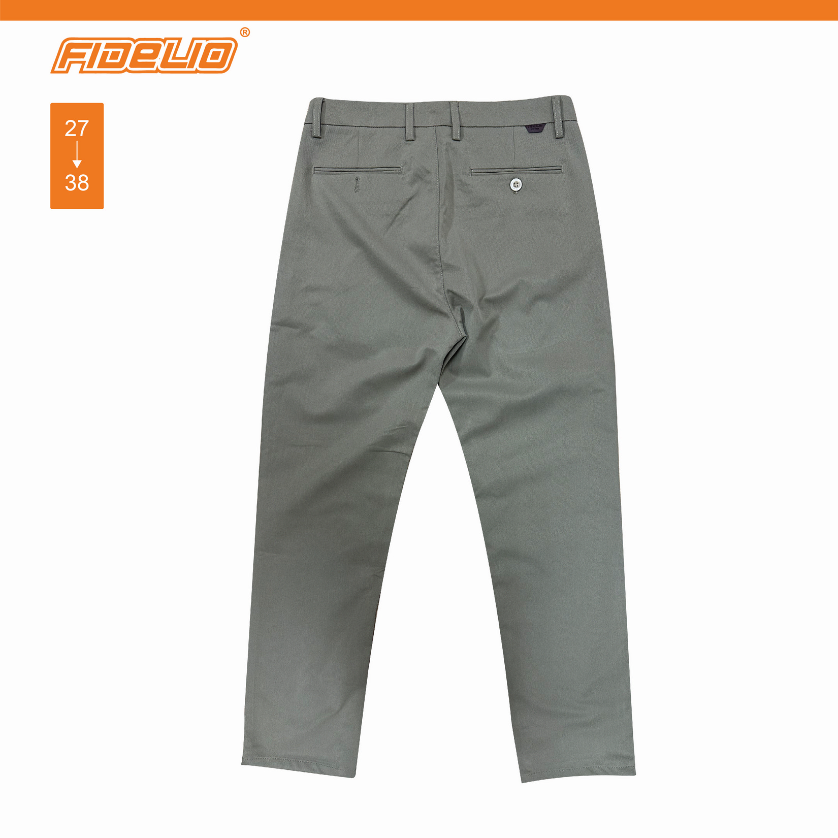 Fidelio Comfort Stretch Slim Fit Chinos - Khaki