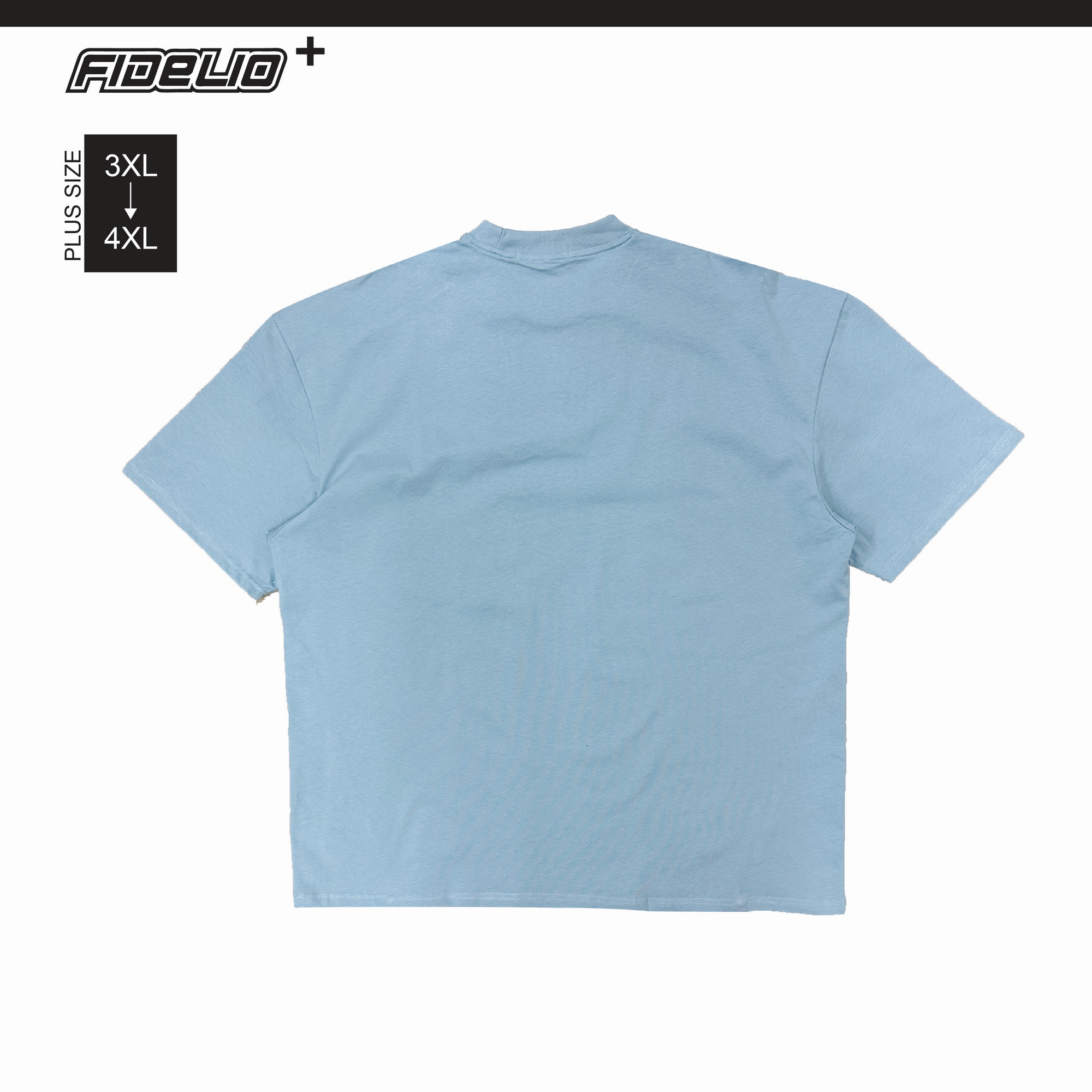 Fidelio Plus Size Signature Oversize Tees - Blue