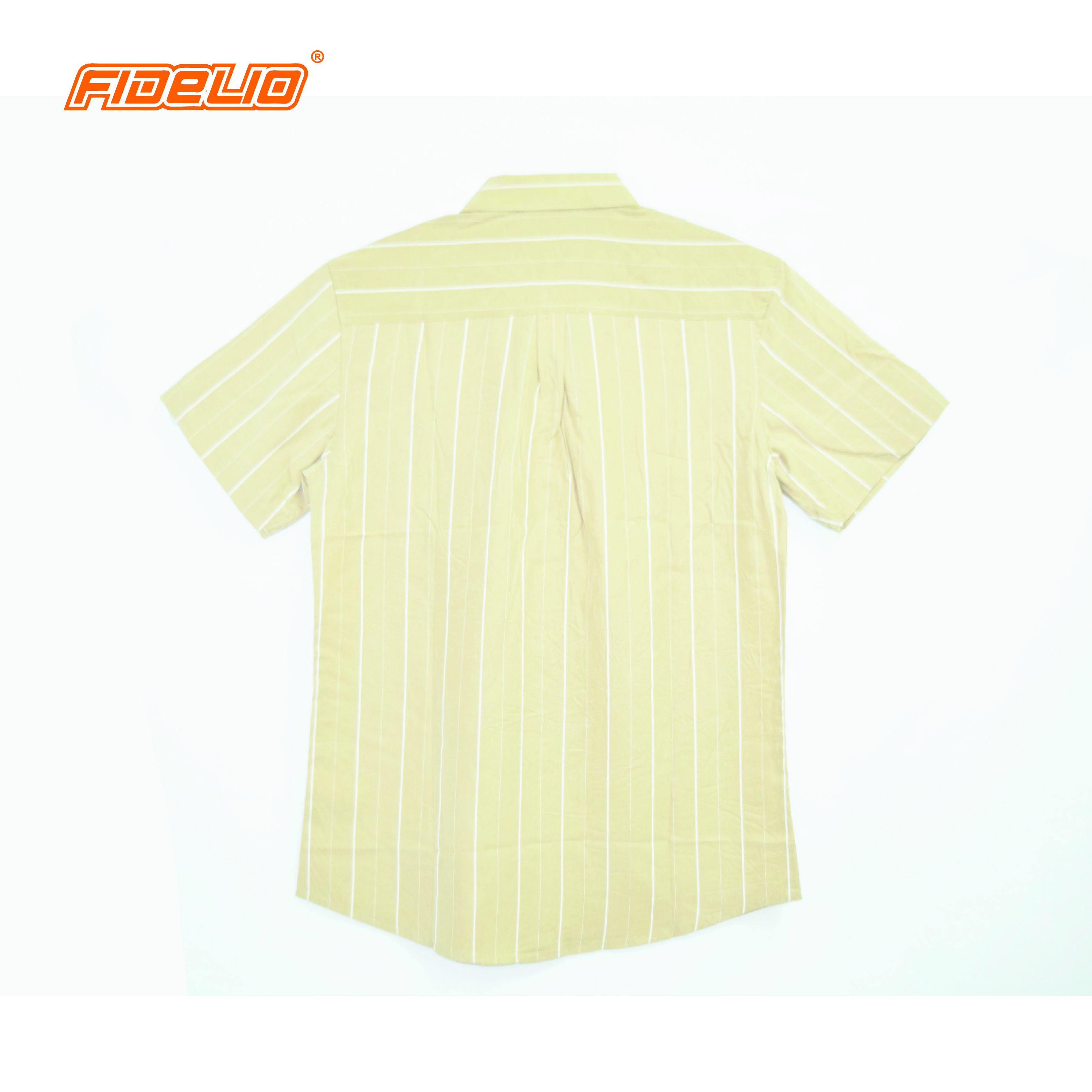 FIDELIO Stripe Short Sleeve Shirt -Beige