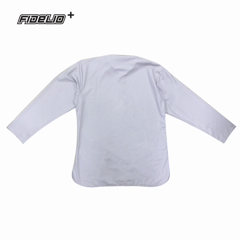 JASPAR Plus Size Modern Cekak Musang Kurta Tops -Light Grey