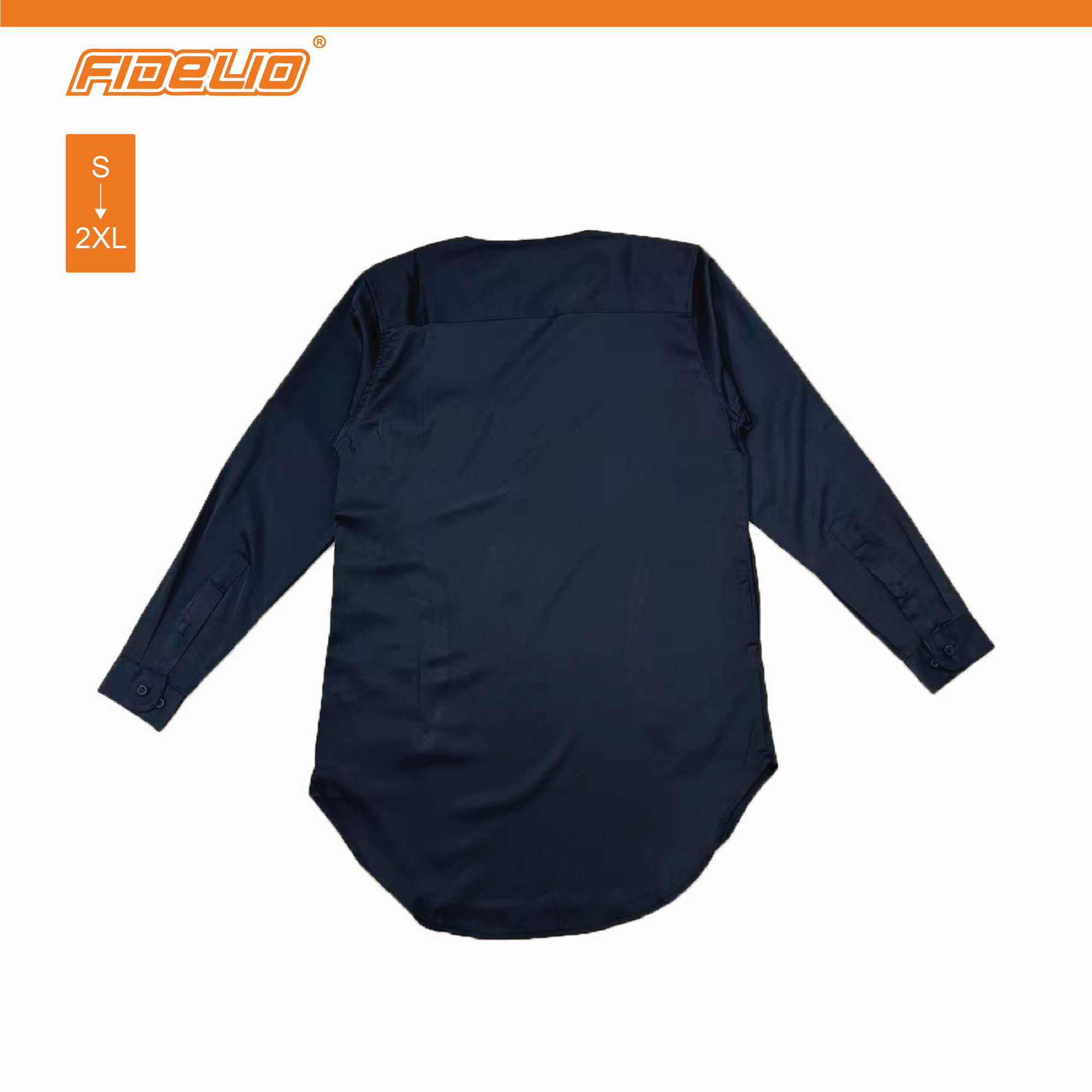 JASPAR Sleek V-Neck Kurta Tops -Black