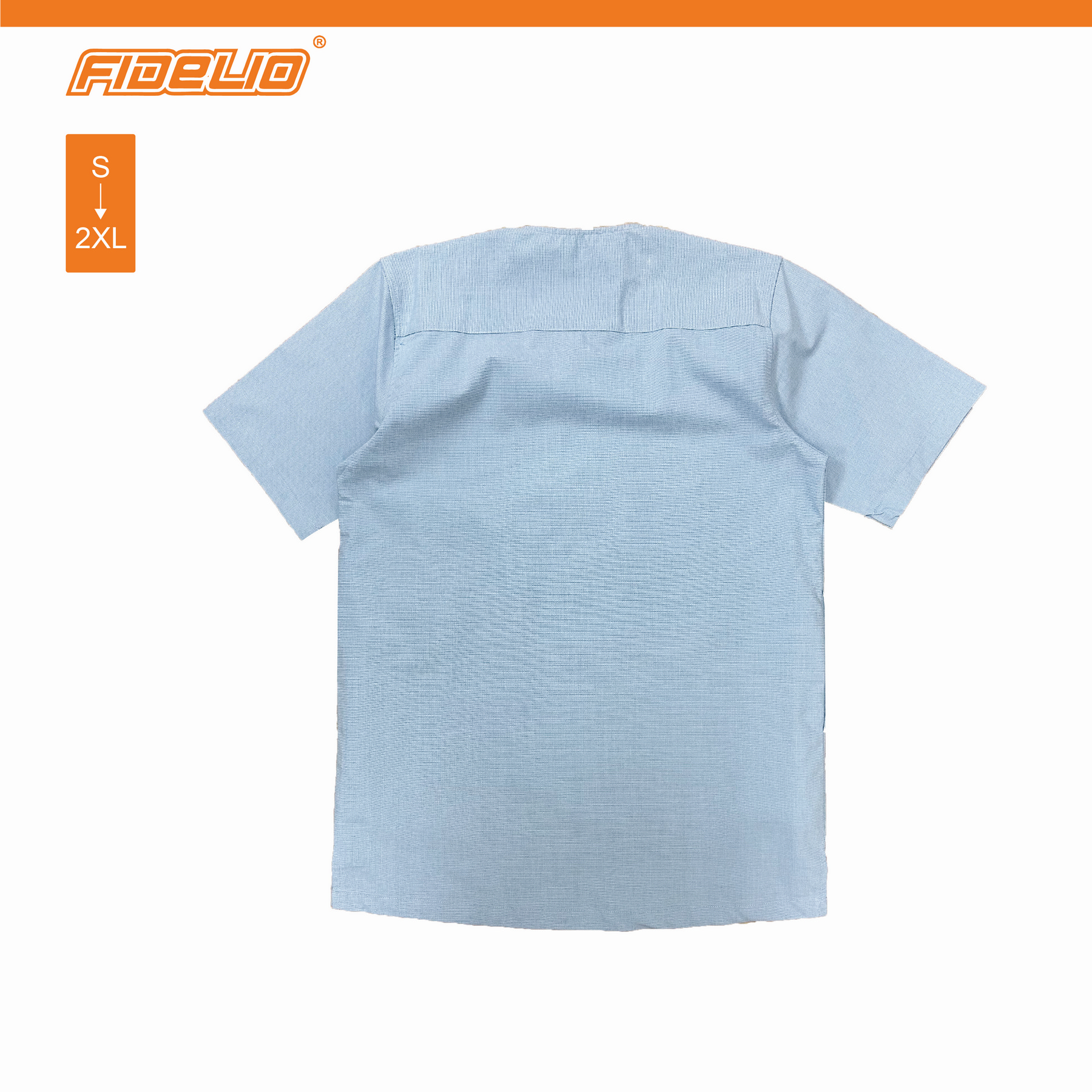 Fidelio Basic Casual Short Sleeve Kurta -Light Blue