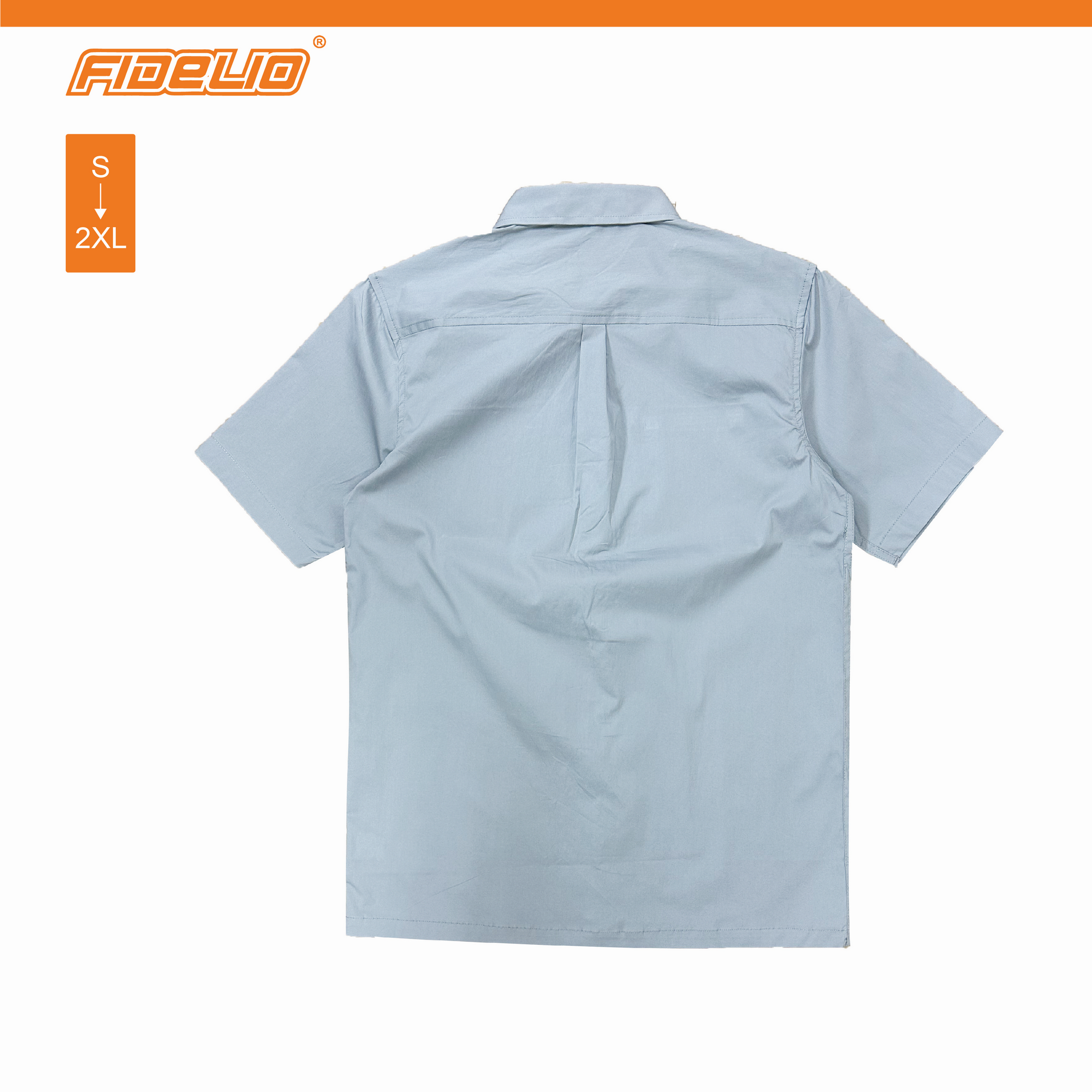 Fidelio Dual-Pocketed Short Sleeve Shirts -Grey