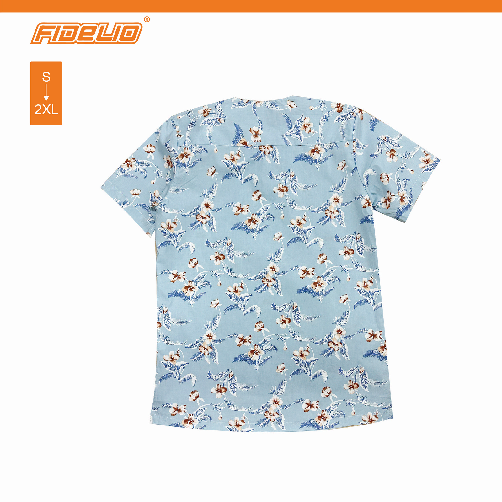 Fidelio Floral Kurta Shirts -Light Blue