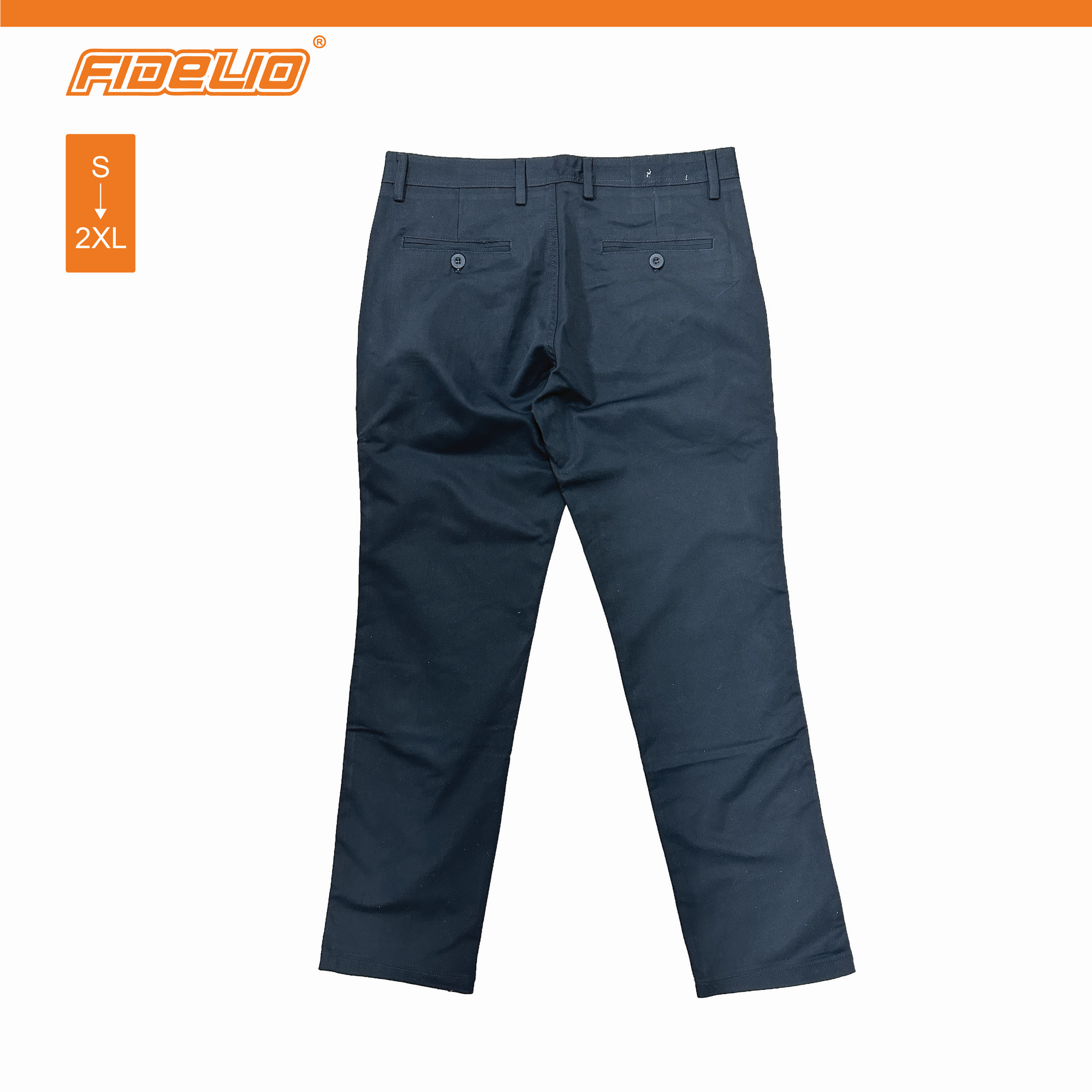 Fidelio Classic Twill Chino Pants -Black