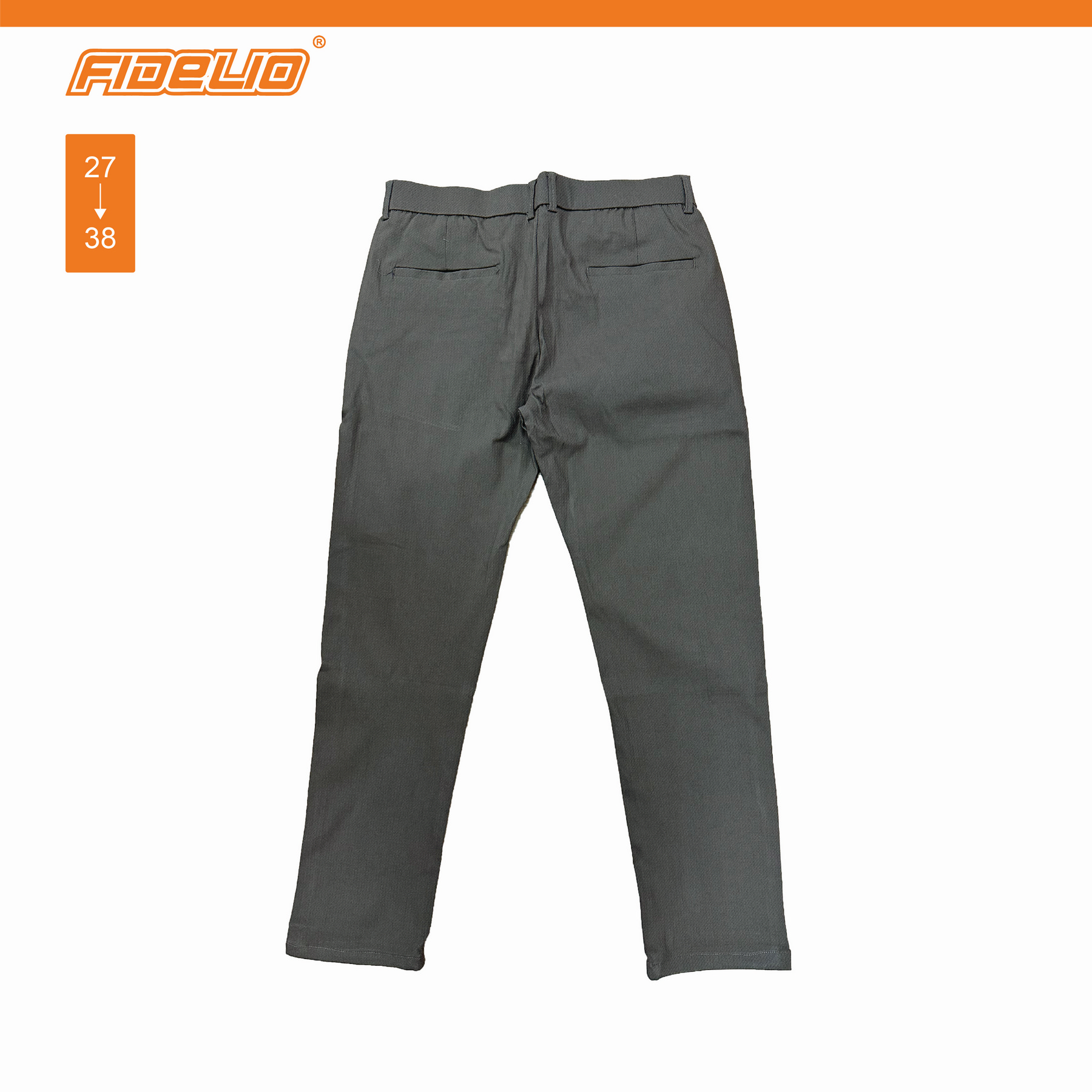 Fidelio FlexWaist Slim Straight Chino Pants -Brown