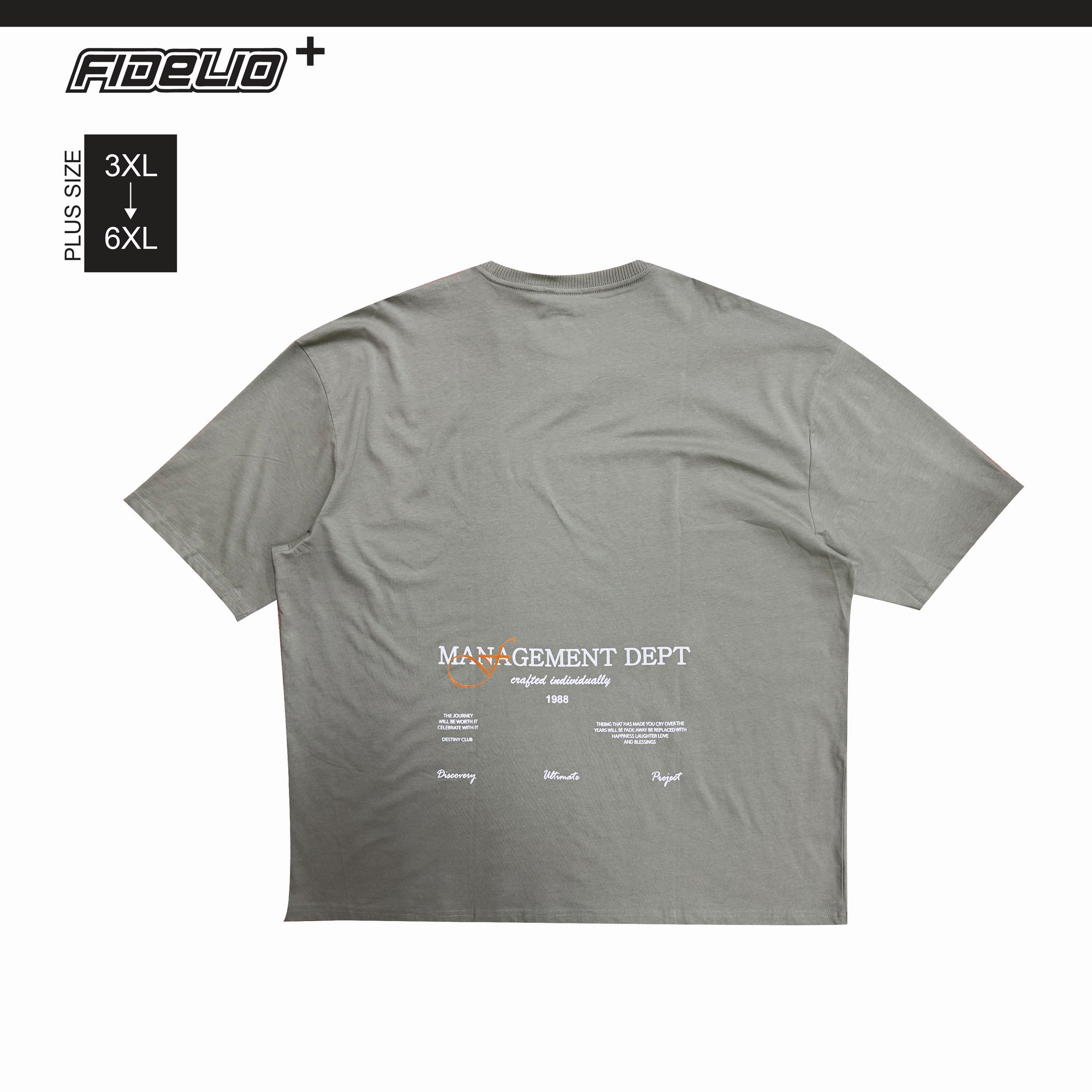 FDL Plus Size Signature Rib Tees - Water Green