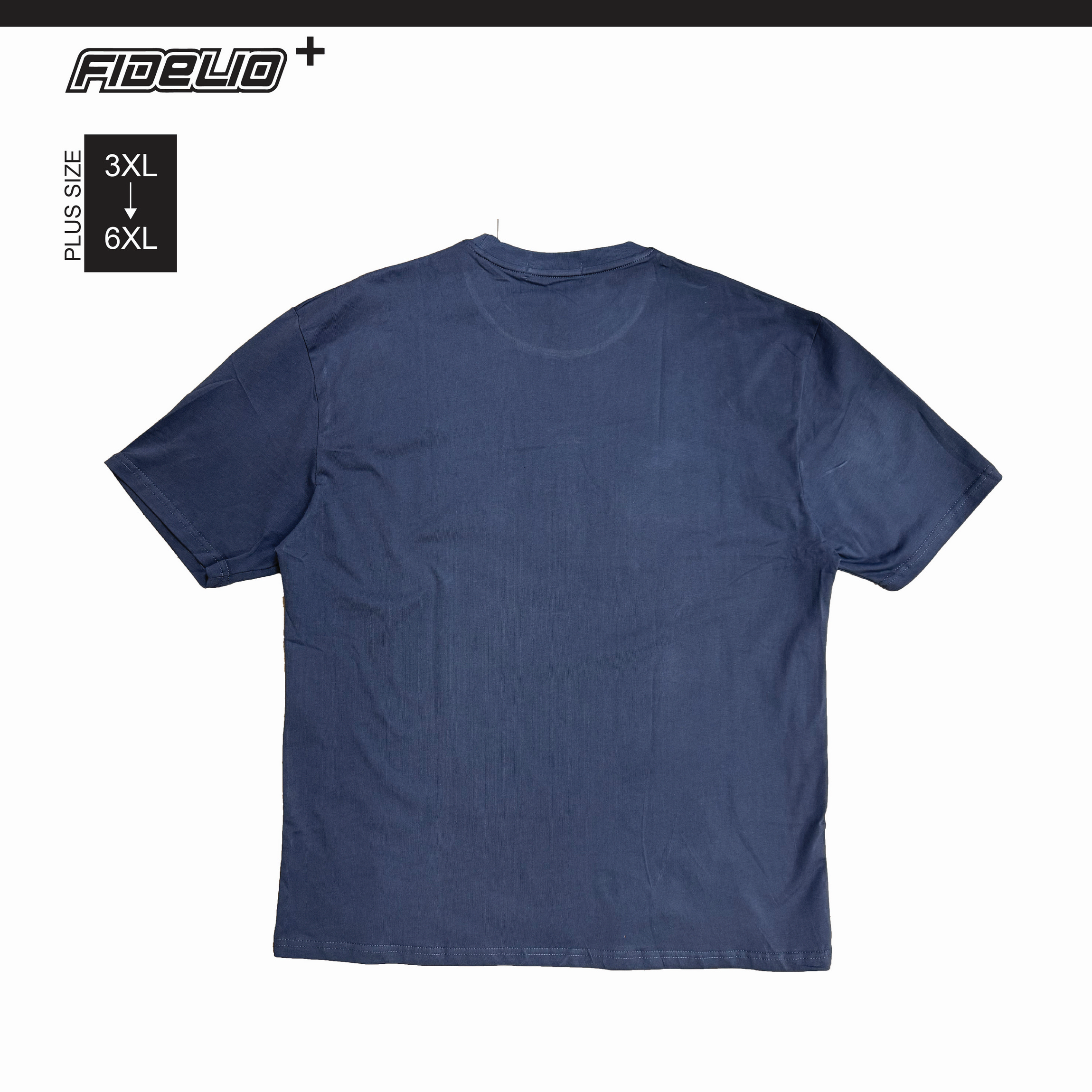 Fidelio Plus Size Blueprint "F" Graphic Tees - Grey