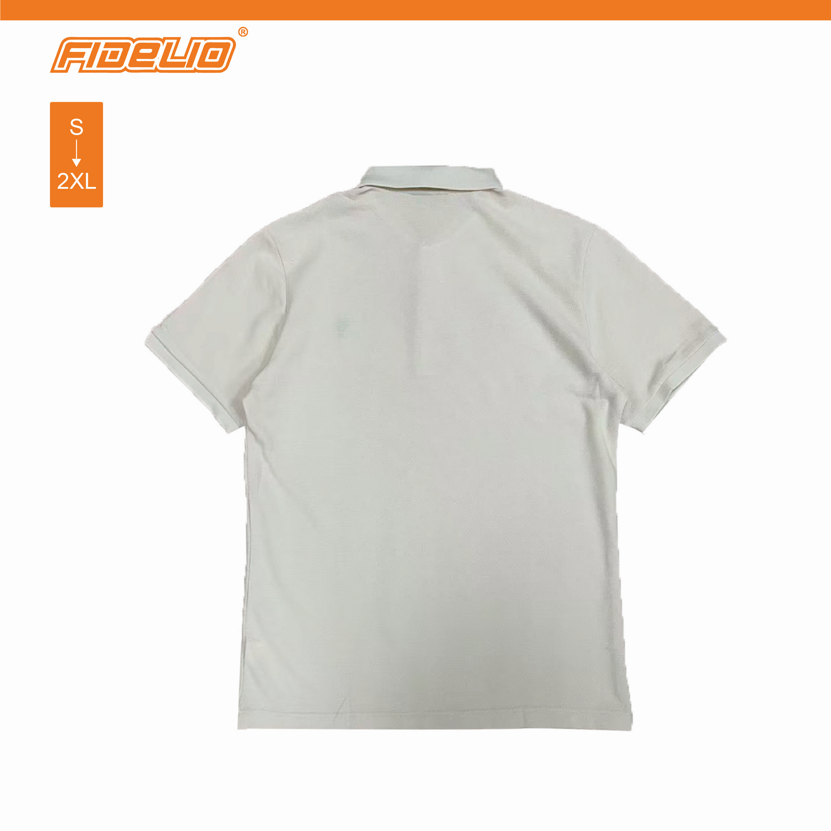FDL Basic Embroidery Polo Tees -Beige