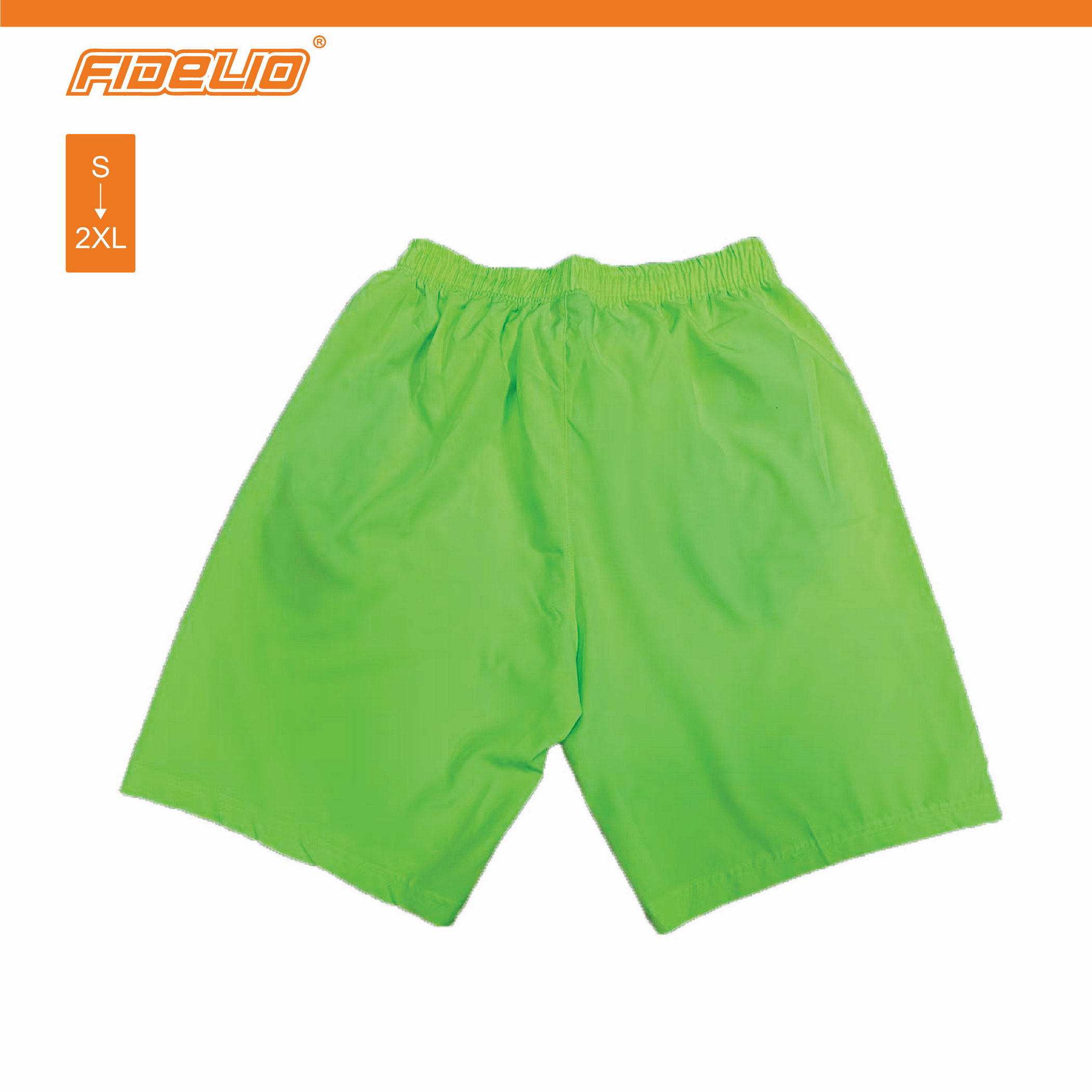 FIT IN Zip-Pocket Active Shorts -Neon Green