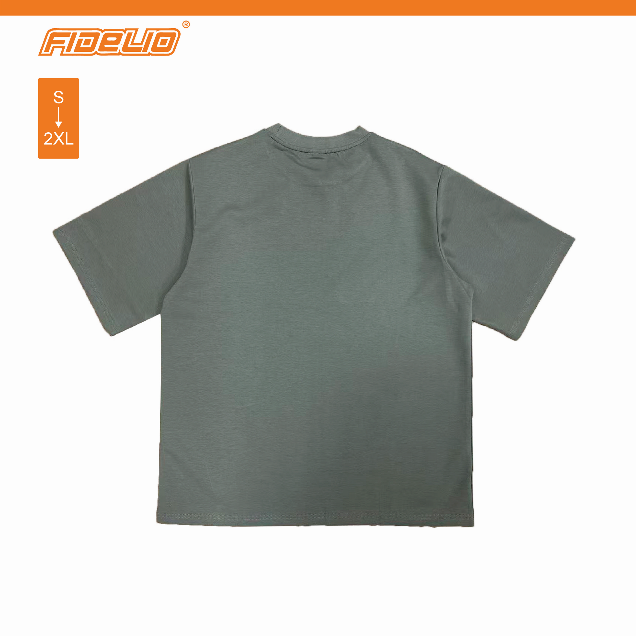 Fidelio Basic Oversized Tees -Sage Green