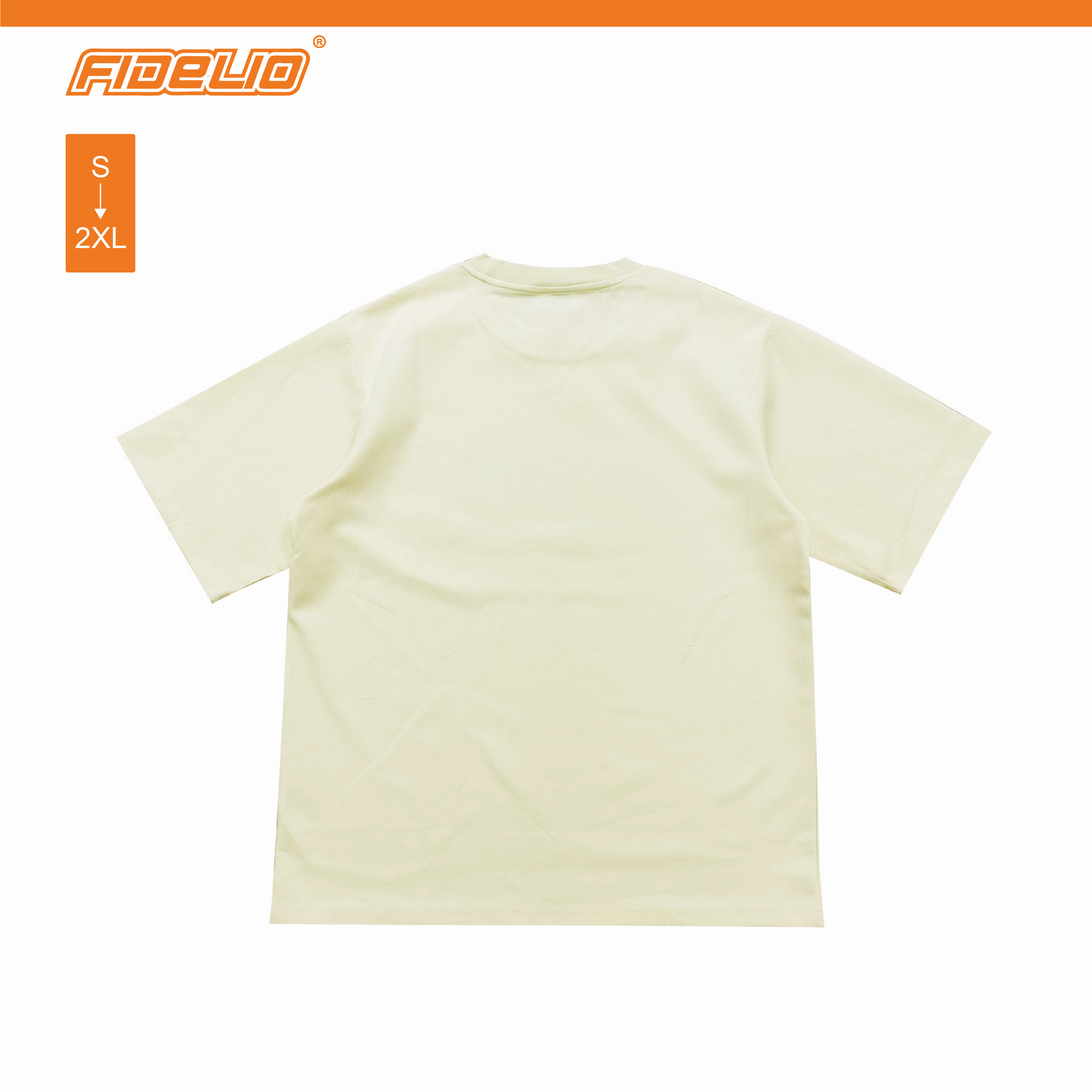 Fidelio Basic Oversized Tees -Pastel Yellow