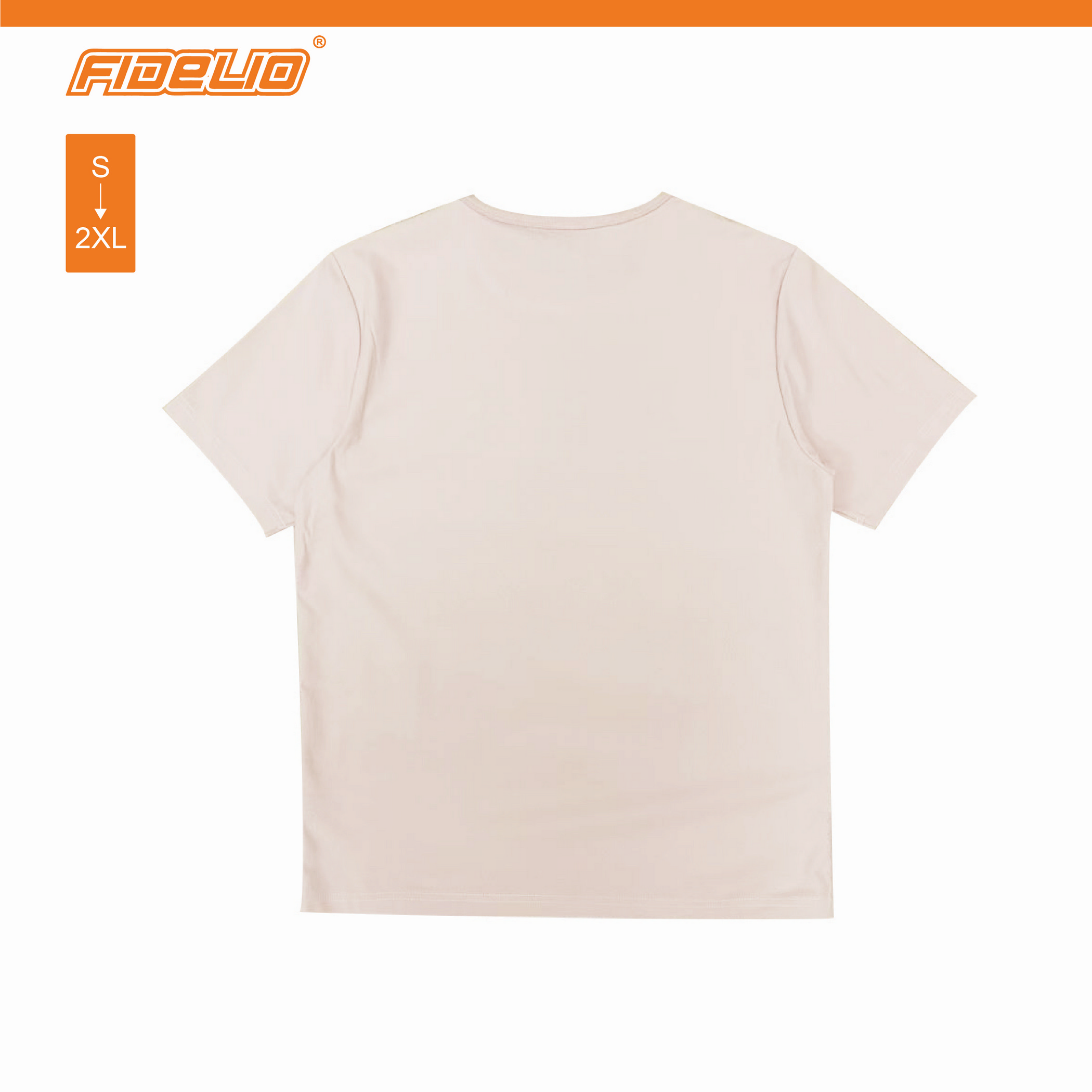 Fidelio Cooling Breathable Plain Tees -Pink
