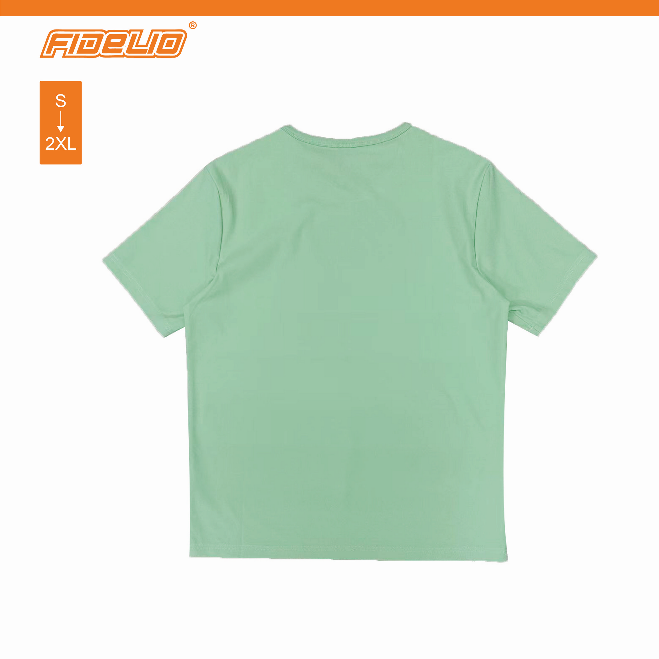 Fidelio Cooling Breathable Plain Tees -Light Green