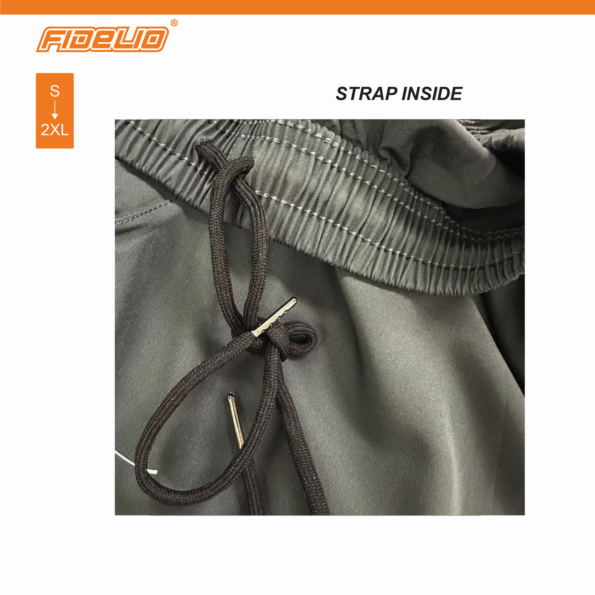 FIT IN Zip Pocket Sweat Pants -Grey