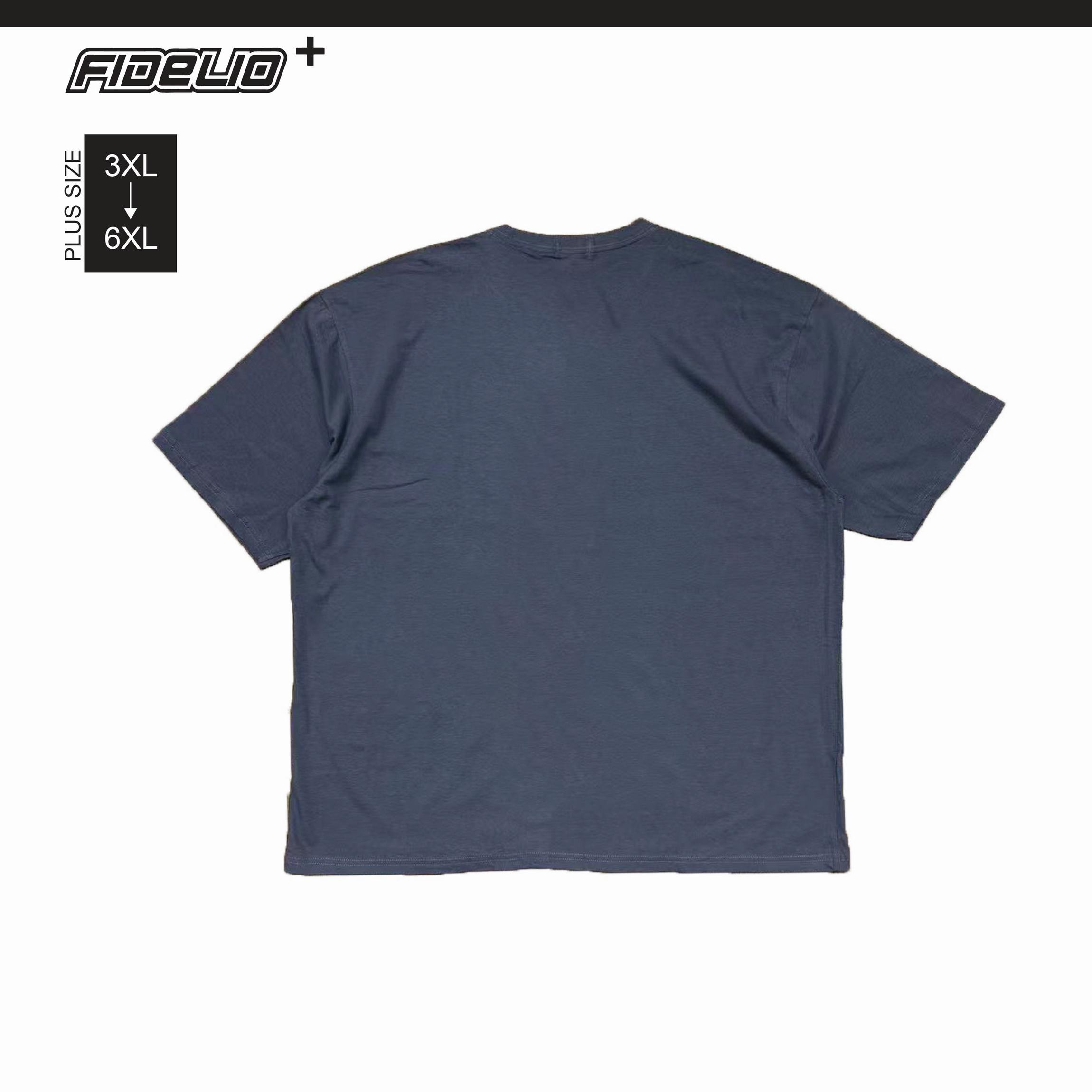 Fidelio Plus Size Stay True Graphic Tees -Medium Grey