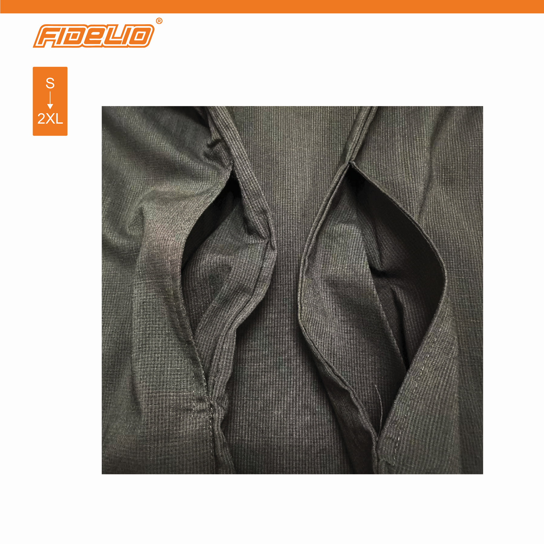 Fidelio Sleek Pocket Casual Short Sleeve Shirts -Black