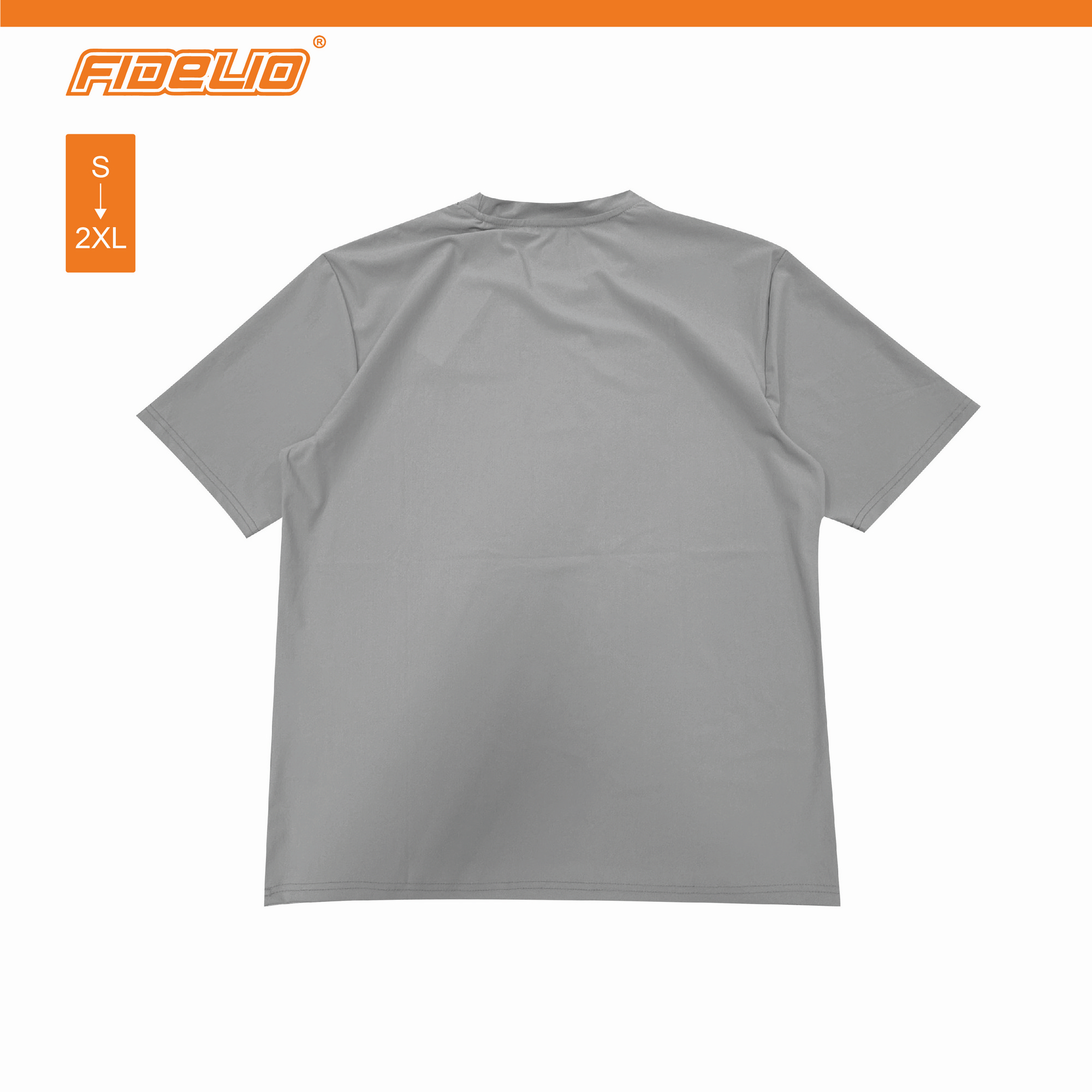FIT IN Reflective Logo Active Tees -Light Grey