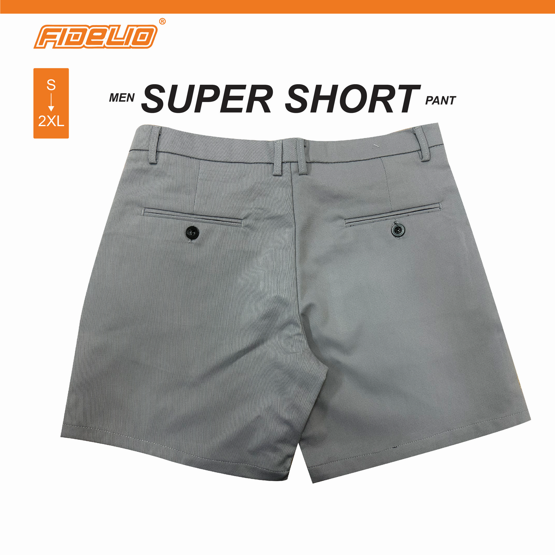 Fidelio Chino Super Shorts -Light Grey