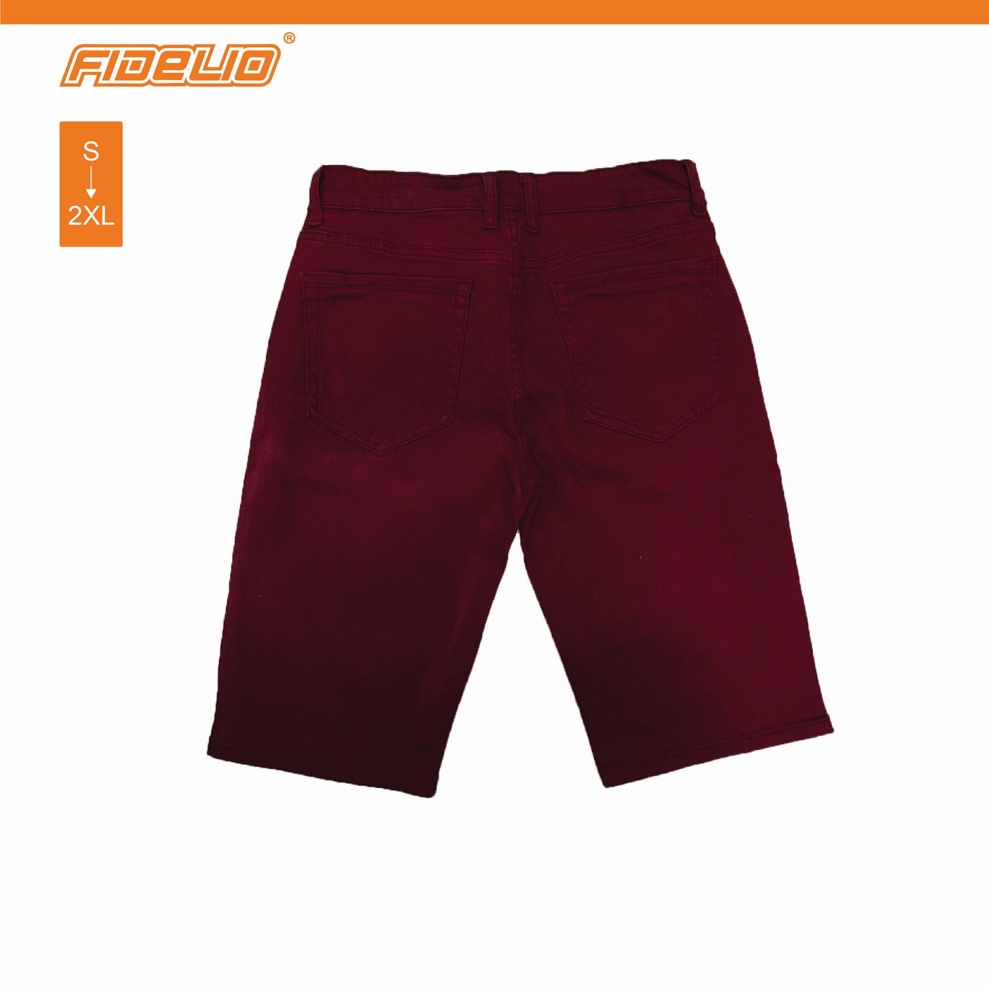 Fidelio Relaxed Fit Cotton Shorts -Maroon