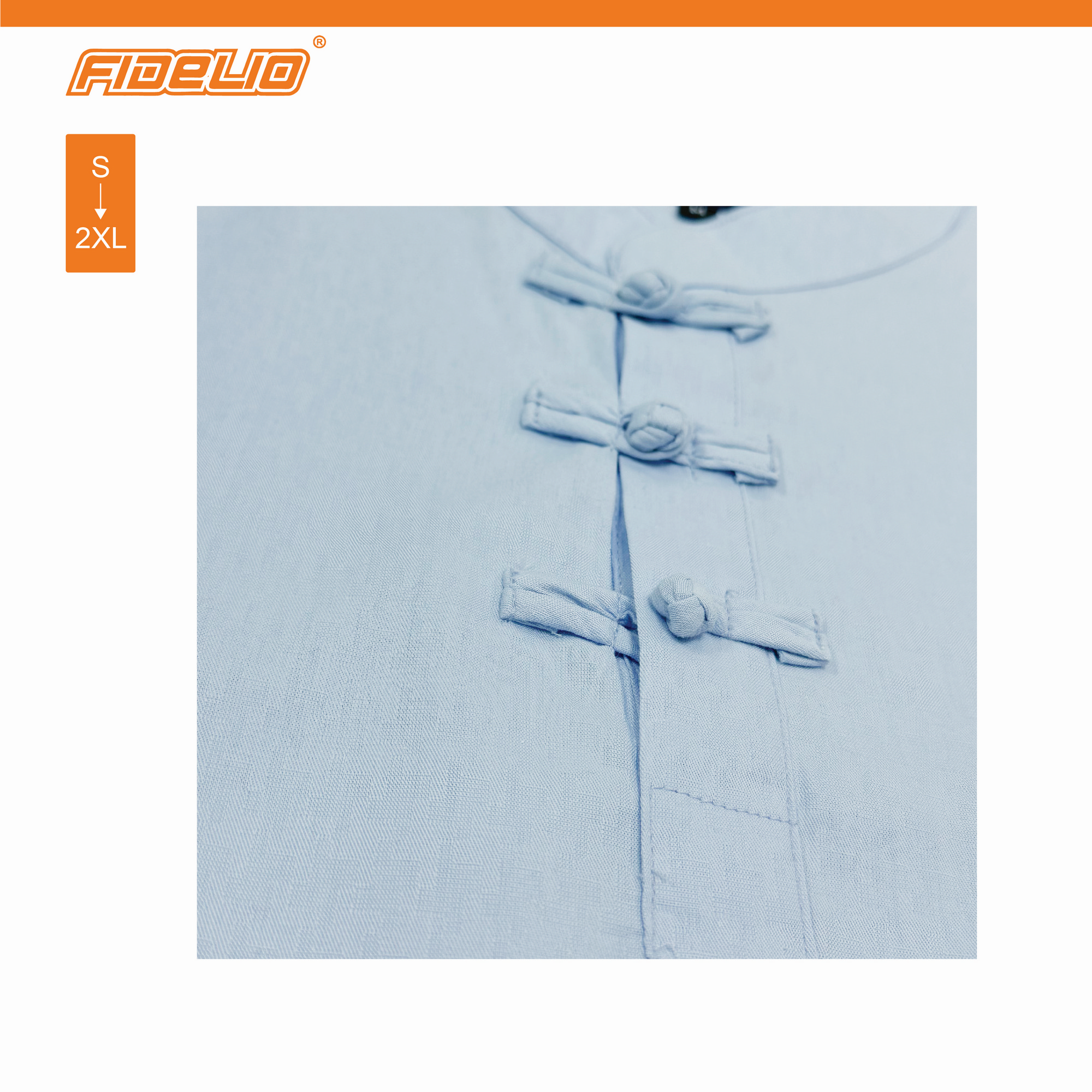 Fidelio Knot Button Samfu -Light Blue