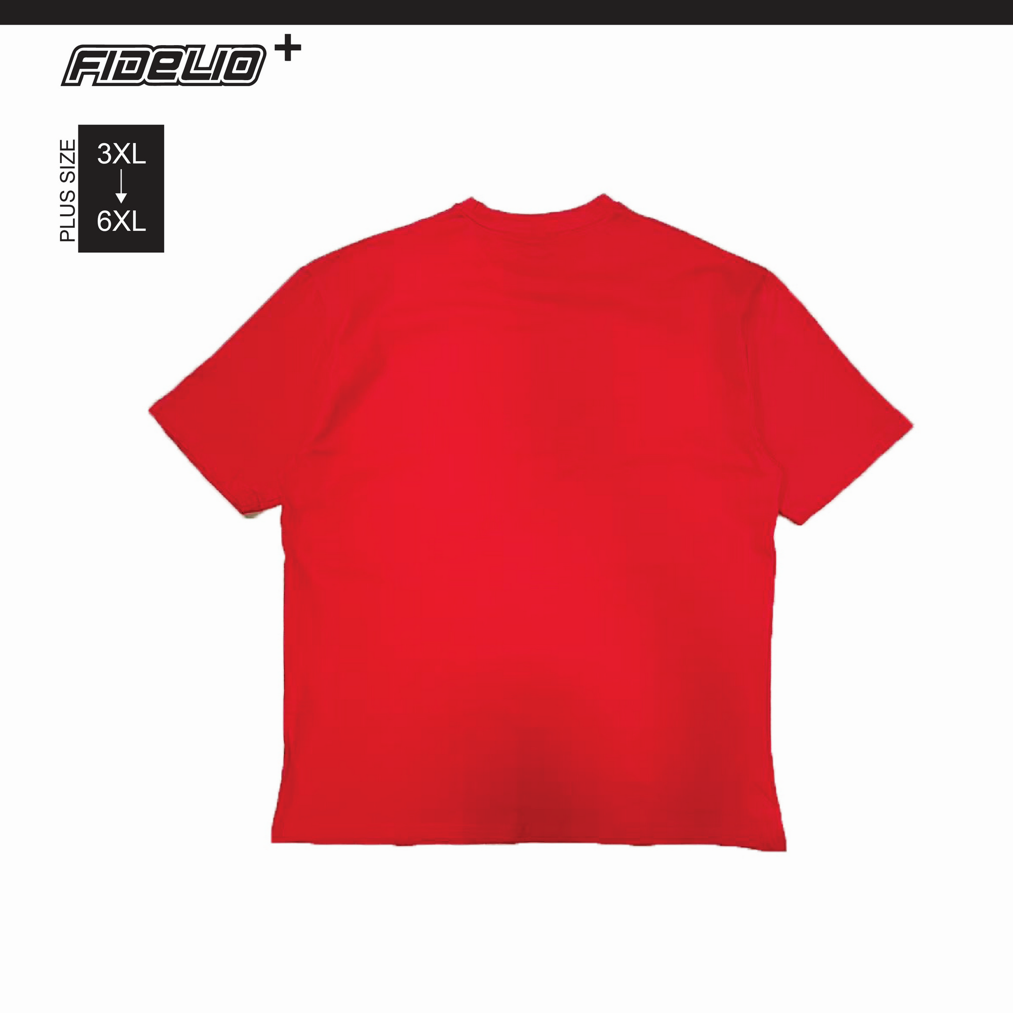 Fidelio Plus Size Foil Horse Tees -Red