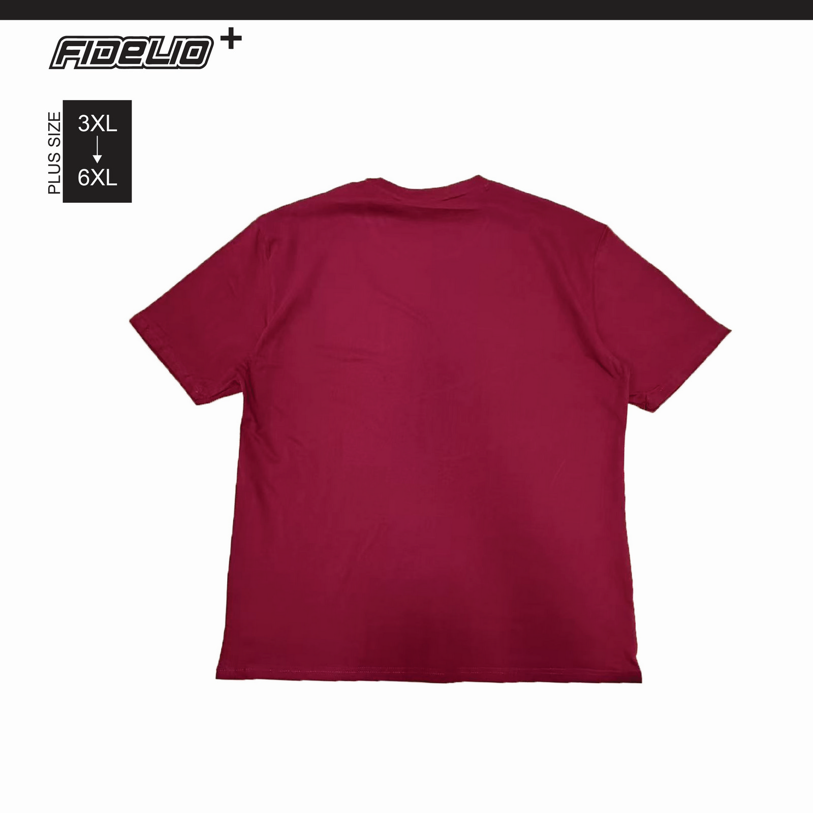 Fidelio Plus Size Lunar Horse Graphic Tees -Maroon
