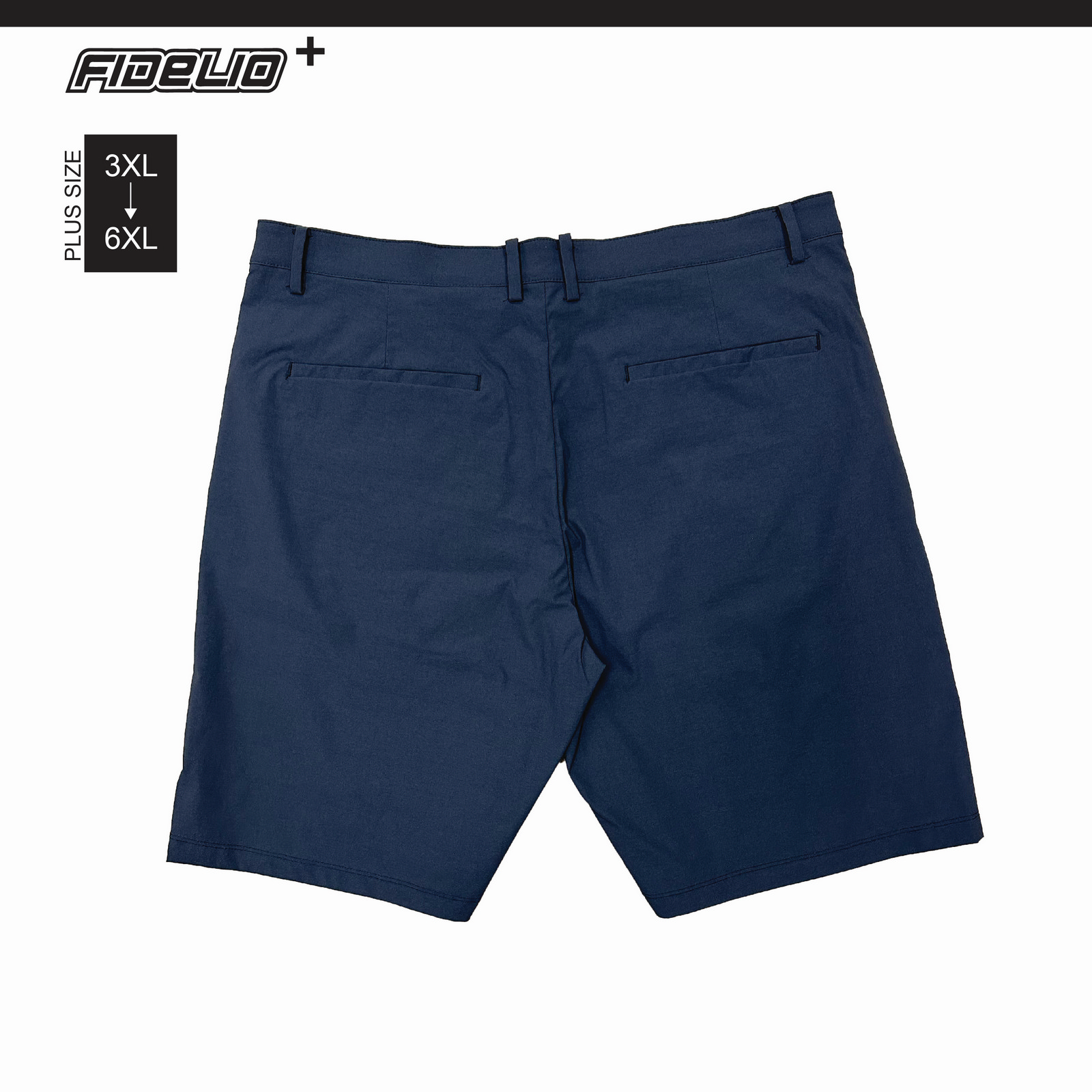 Fidelio Plus Size FlexCool Cotton Shorts -Black