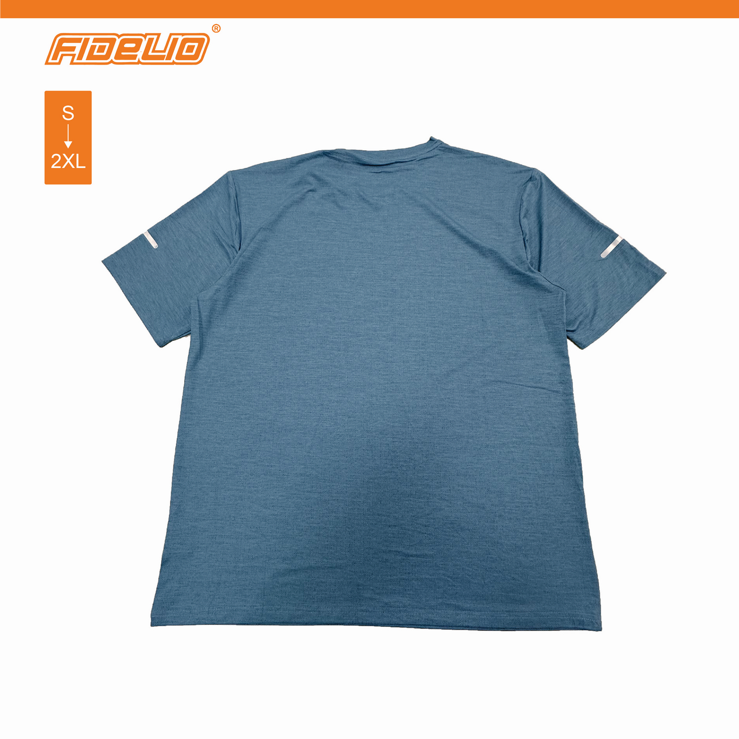 FIT IN Reflective Logo Dry Fit Tees -Blue