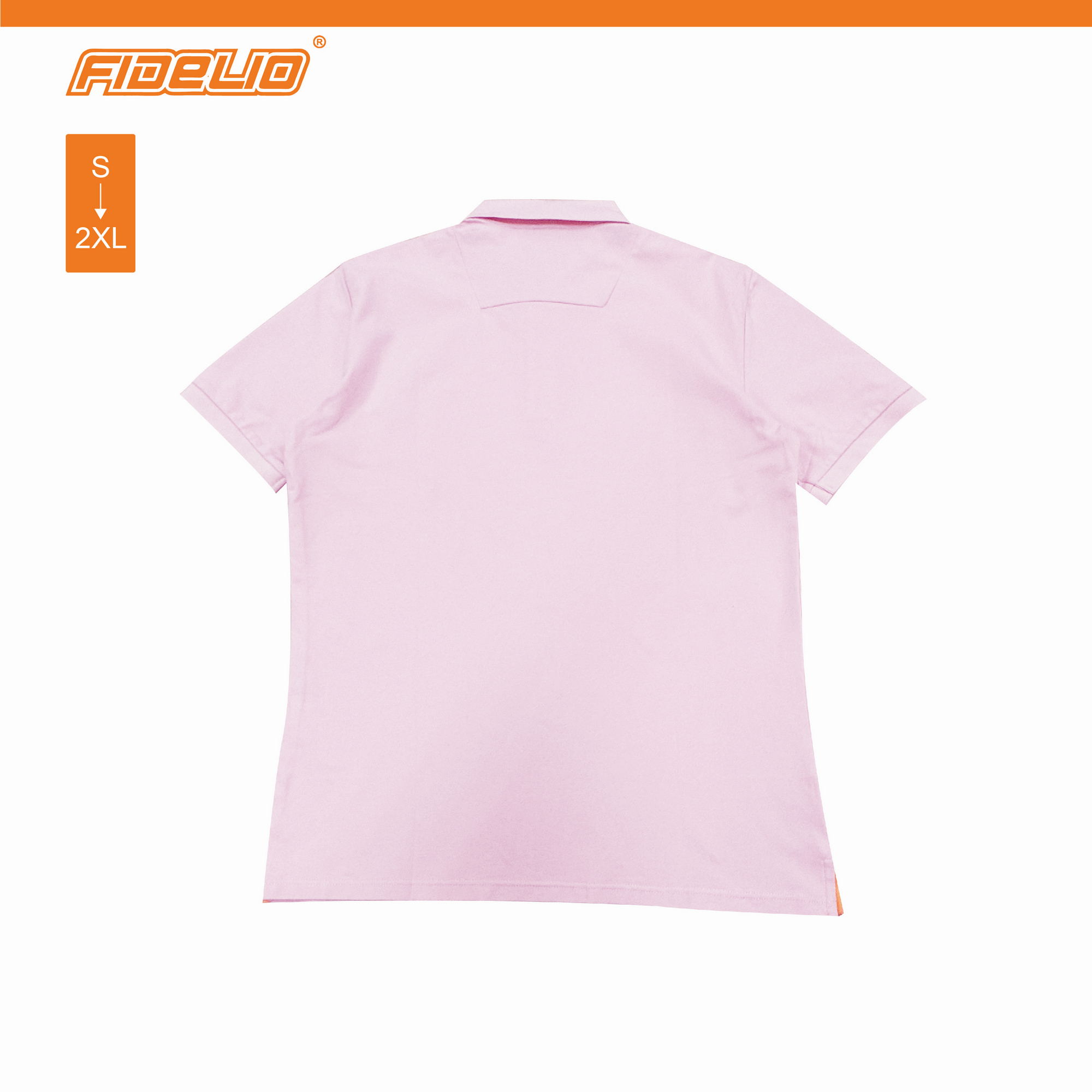 FDL Horse Icon Premium Polo Tees -Light Pink