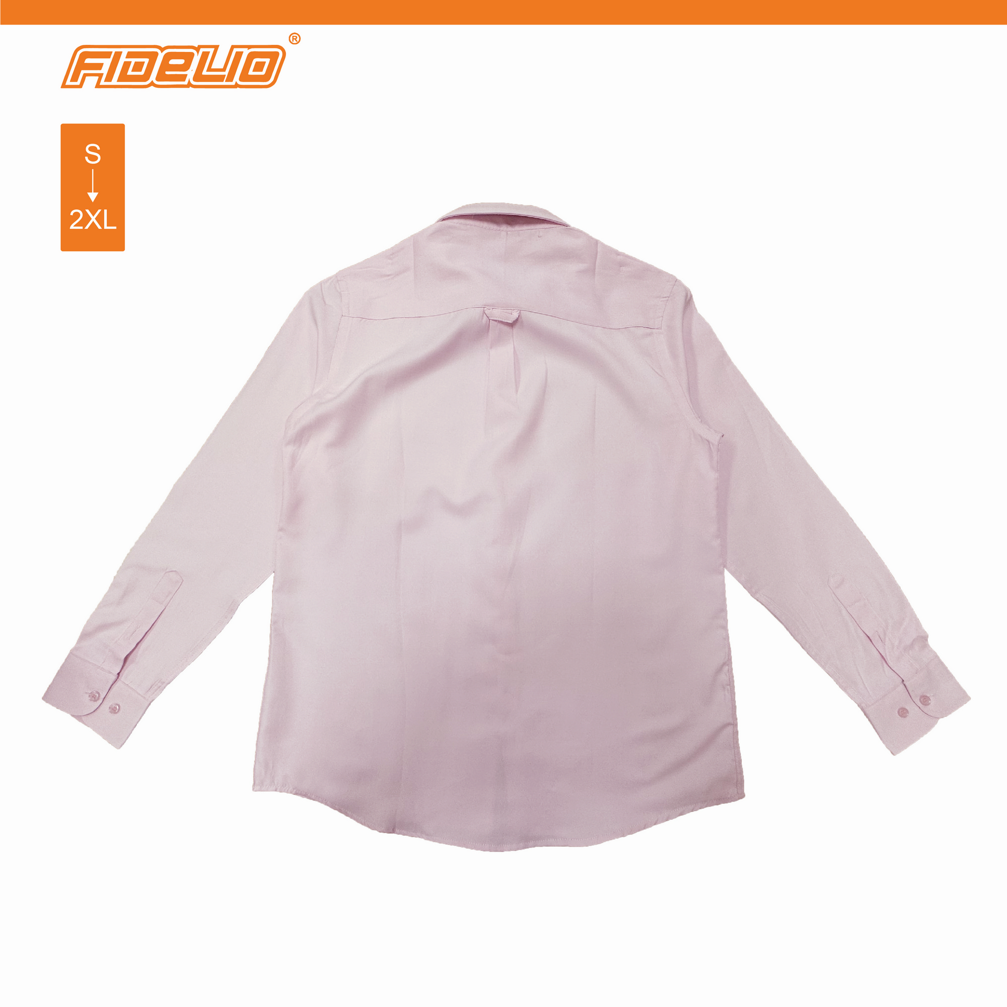 FDL Executive Business Long Sleeve Shirts -Pink