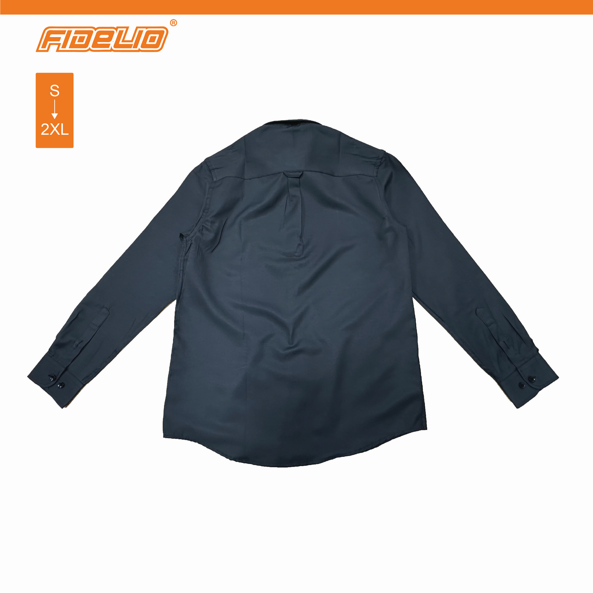 FDL Executive Business Long Sleeve Shirts -Black