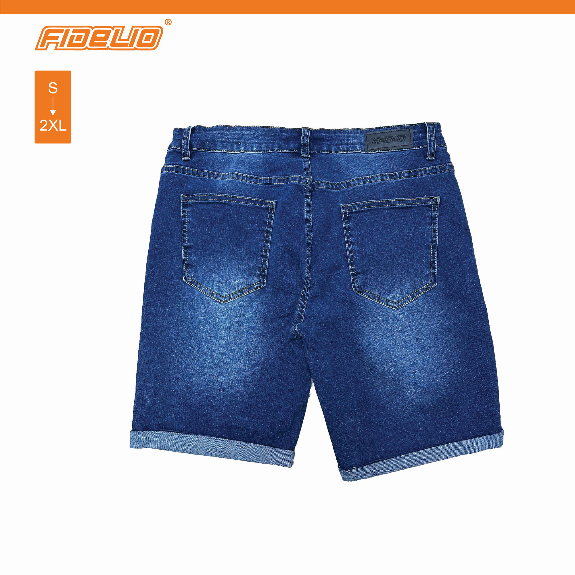 Fidelio Denim Slim Shorts -Navy