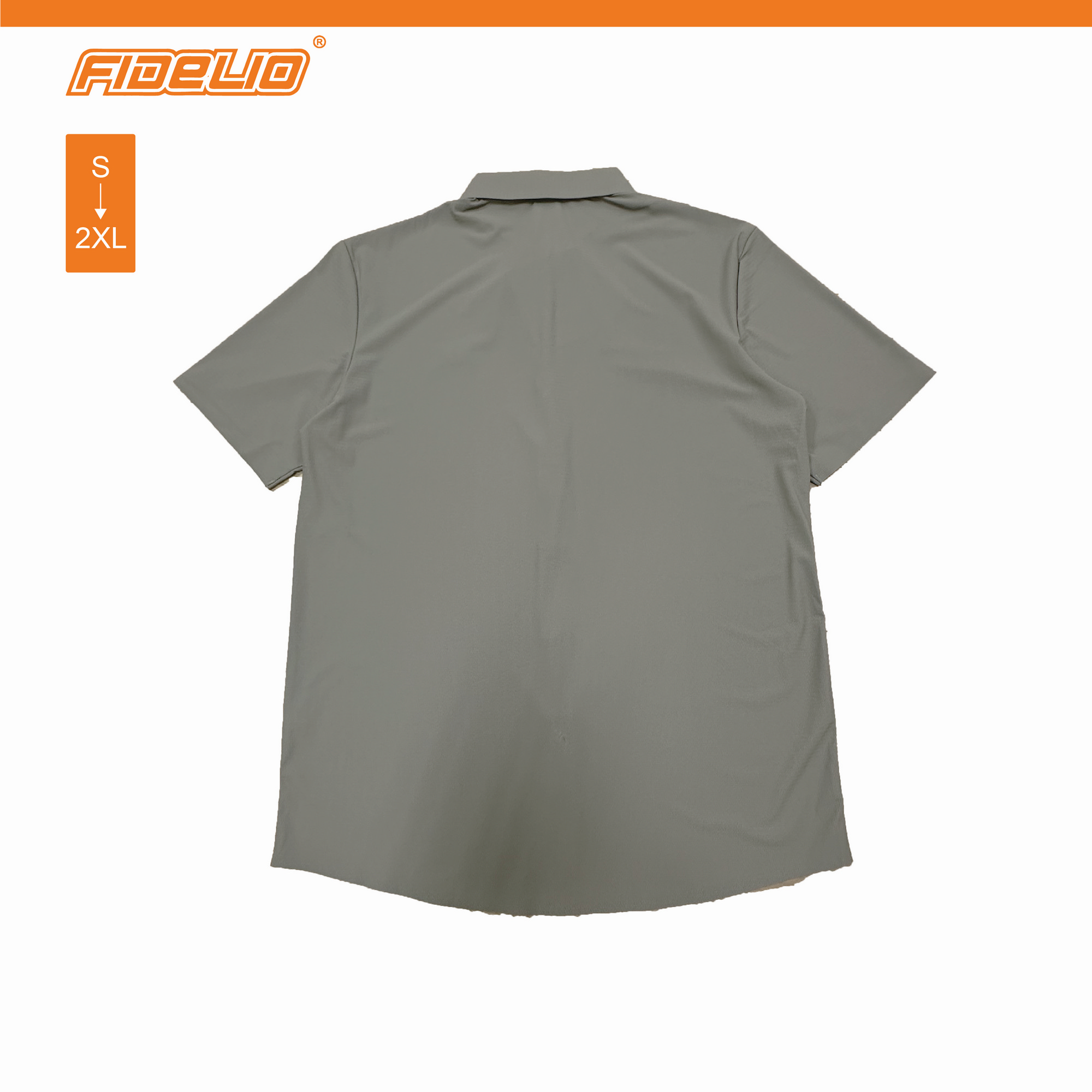 Fidelio Quick Dry Cooling Short Sleeve Shirts -Dark Grey