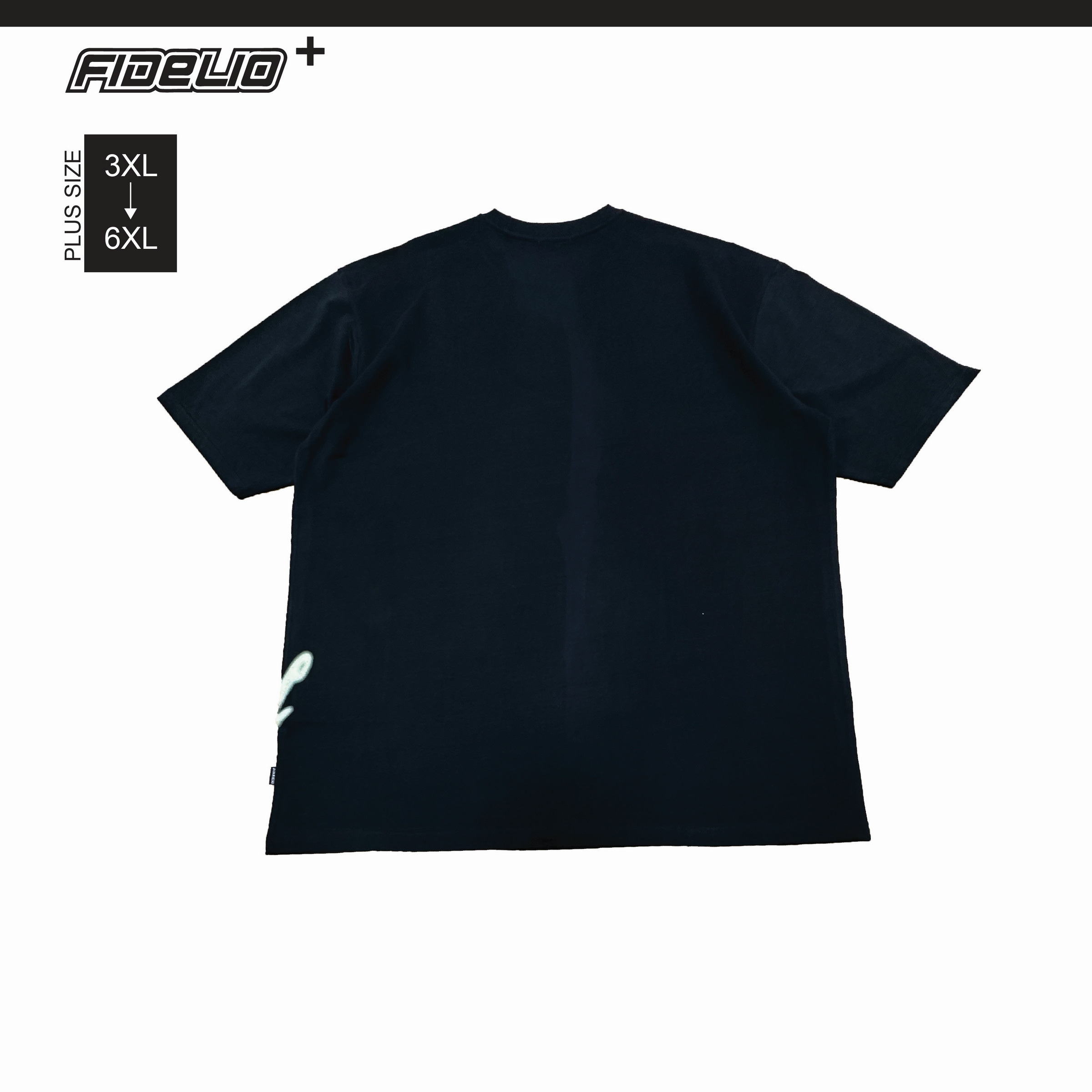 Fidelio Plus Size Explore The World Frontiers Printed Tees -Black
