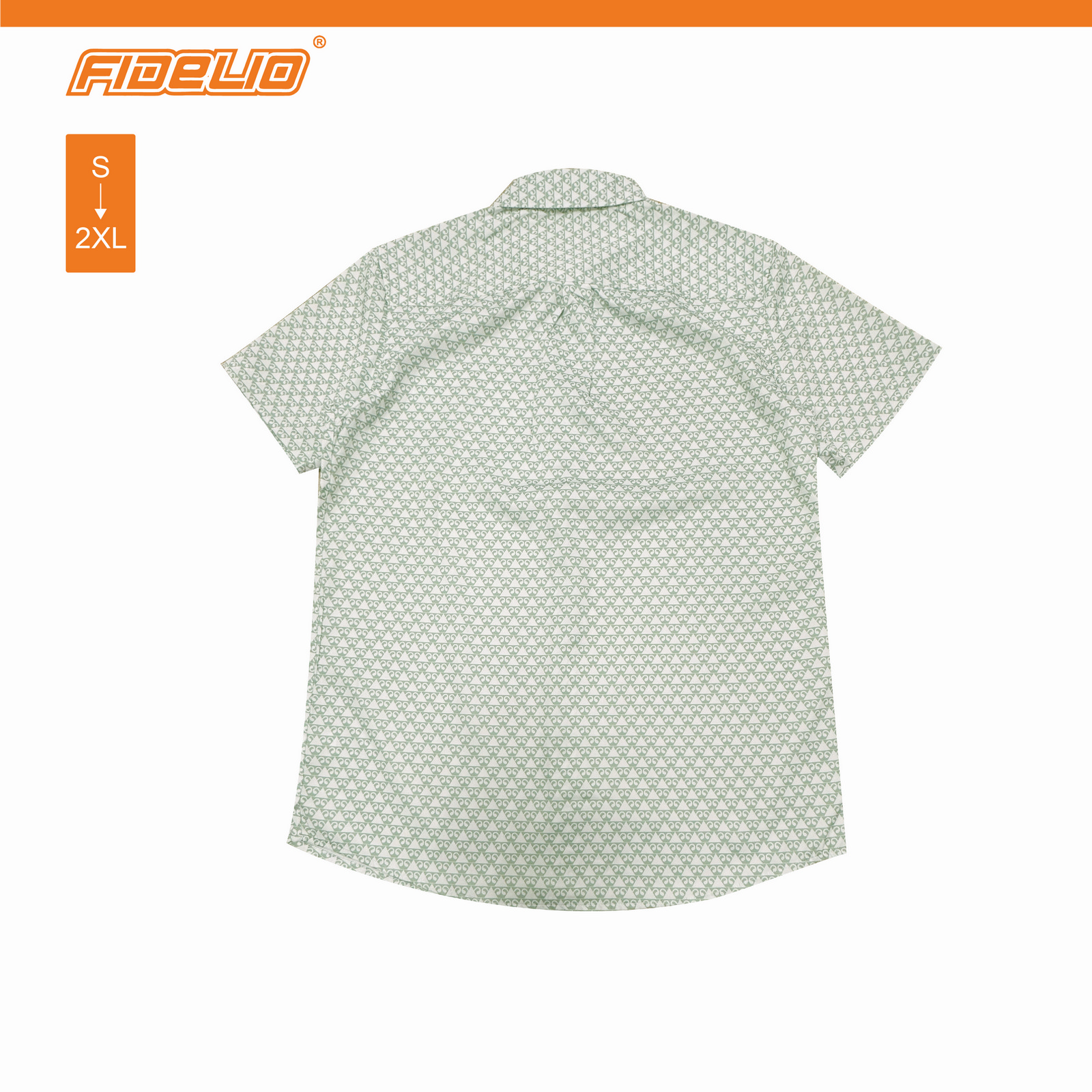 Fidelio Batik Print Short Sleeve Shirts -Green/White