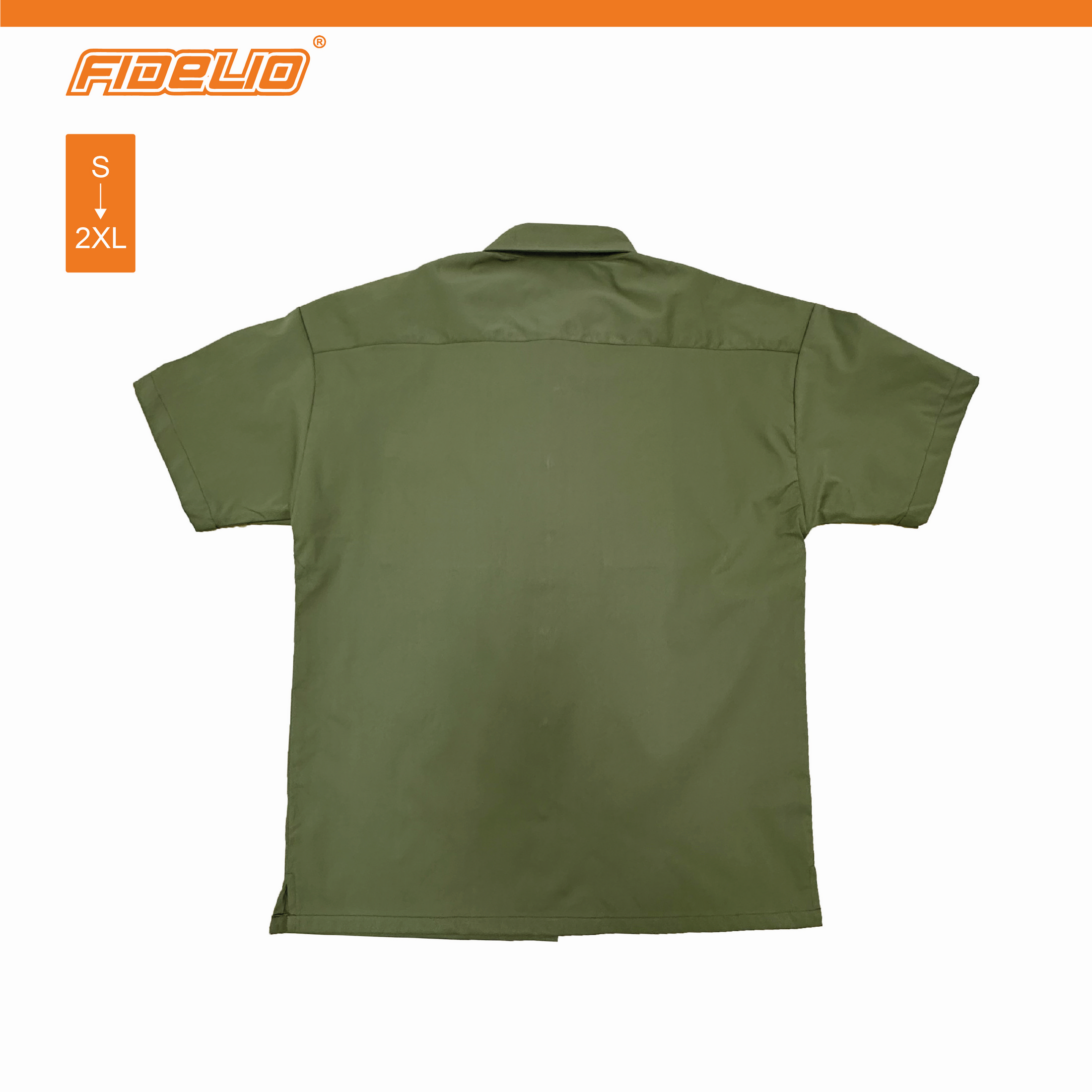 Fidelio Relaxed Fit Oversize Short Sleeve Shirts -Army Green