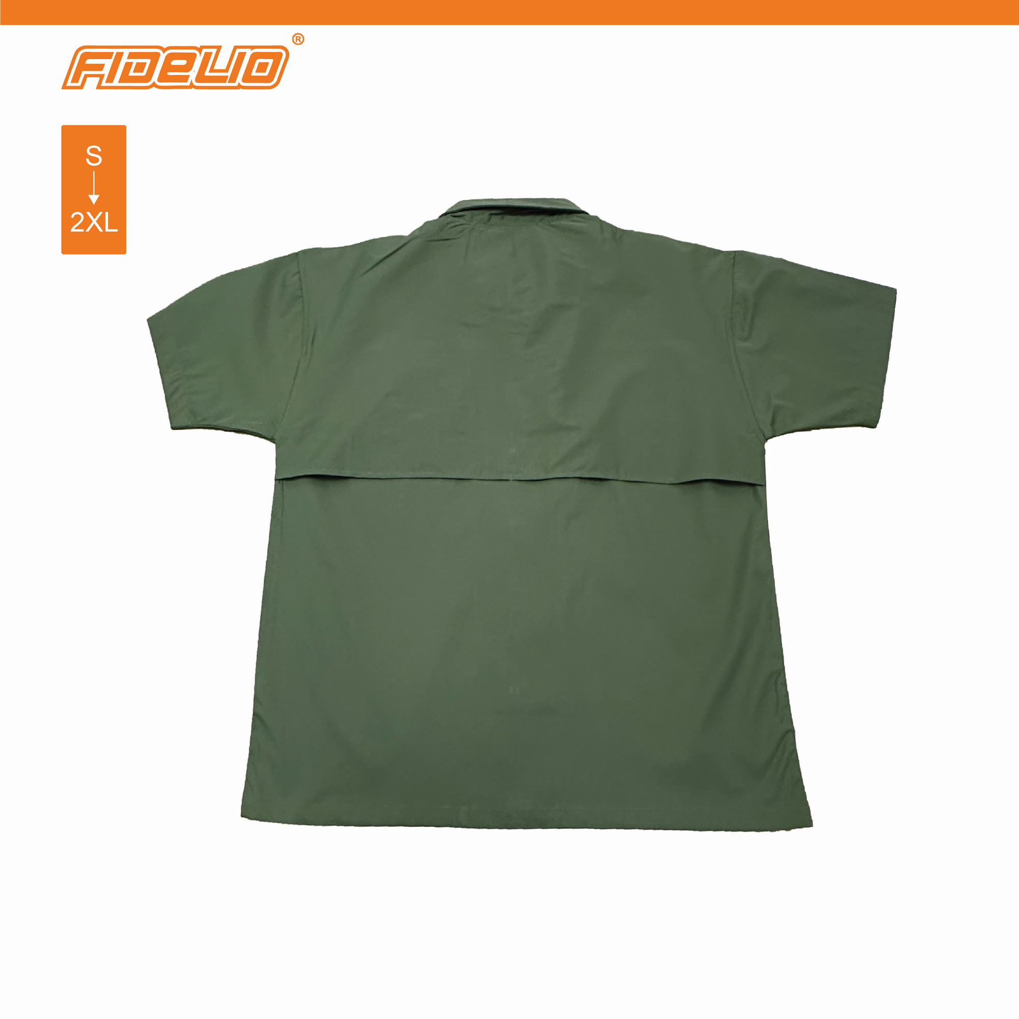 FIT IN Oversized Utility  Pocket Shirt - Army Green
