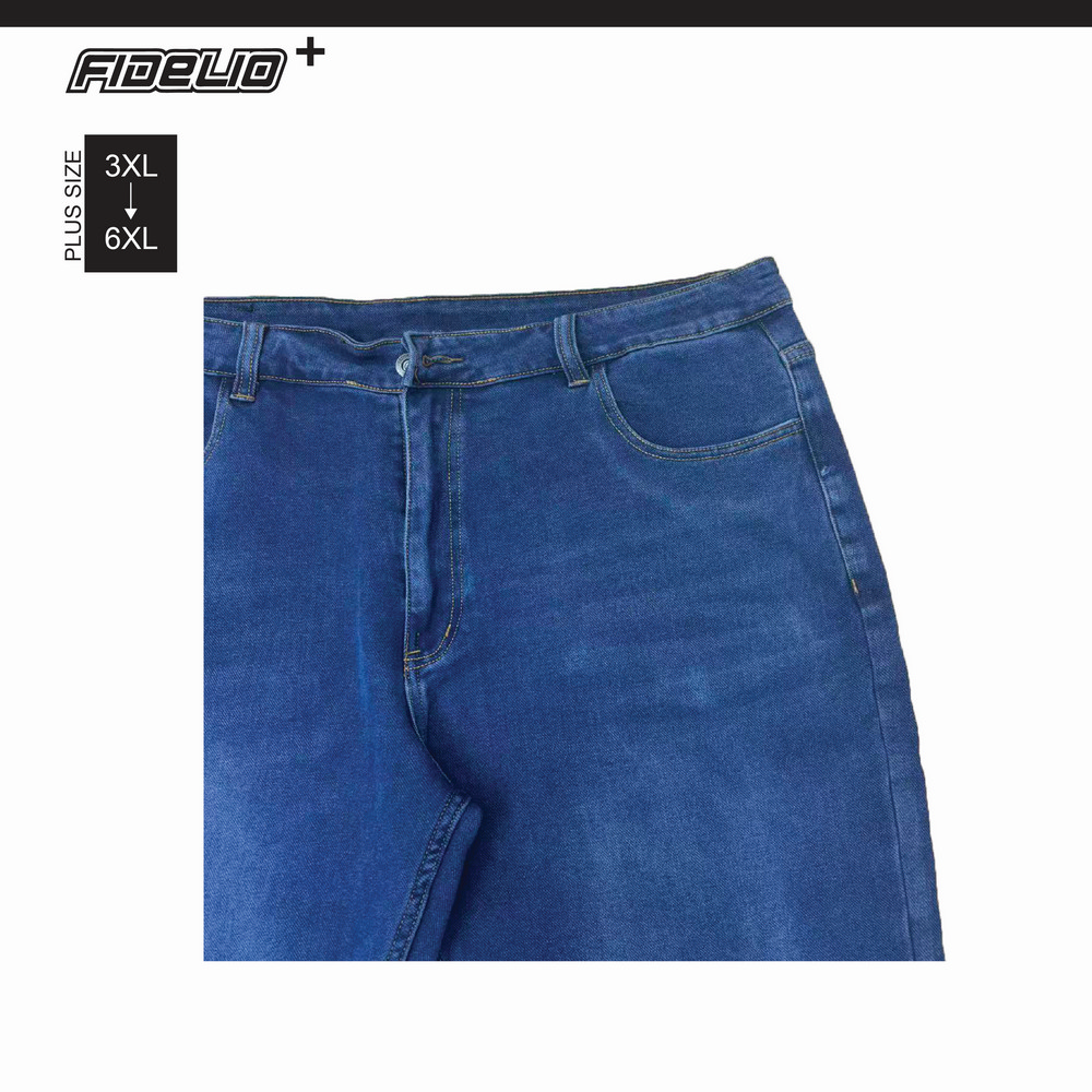 Fidelio Plus Size Eco-friendly Straight Cut Stretchable Jeans