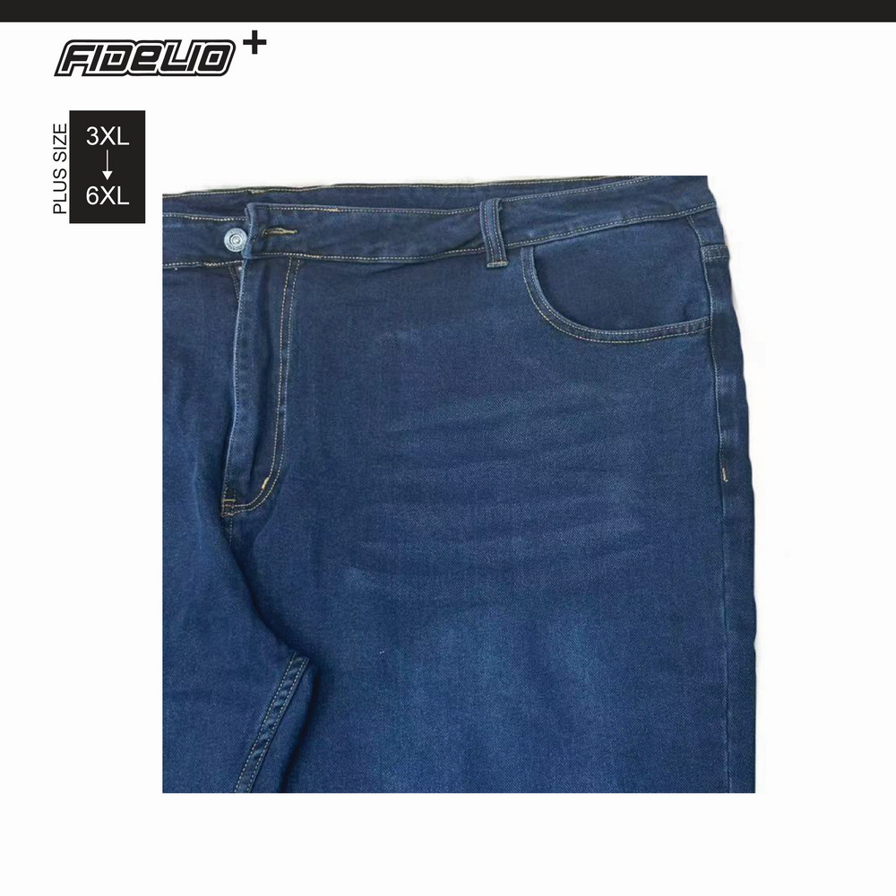 Fidelio Plus Size Eco-friendly Straight Cut Stretchable Jeans