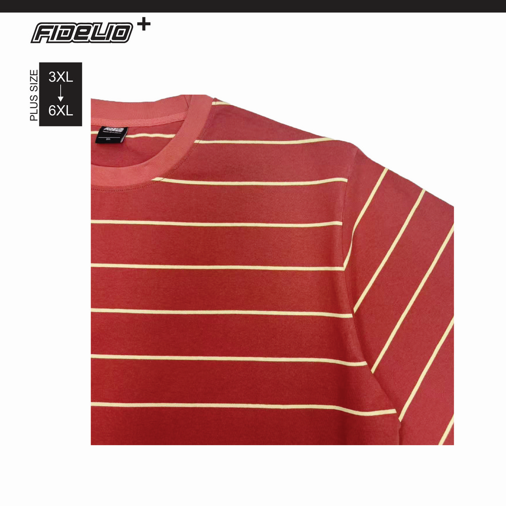 Fidelio Plus Size Oversize Stripes Tees