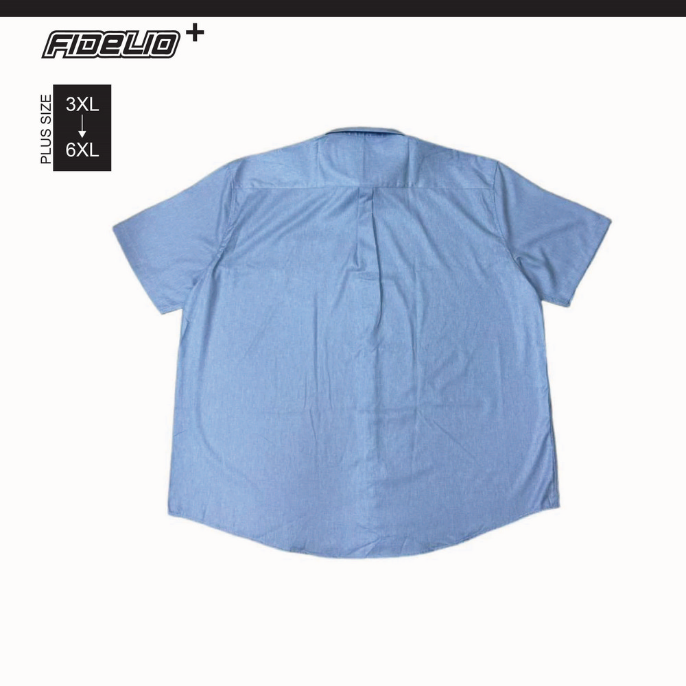 Fidelio Plus Size Oxford Short Sleeve Shirts