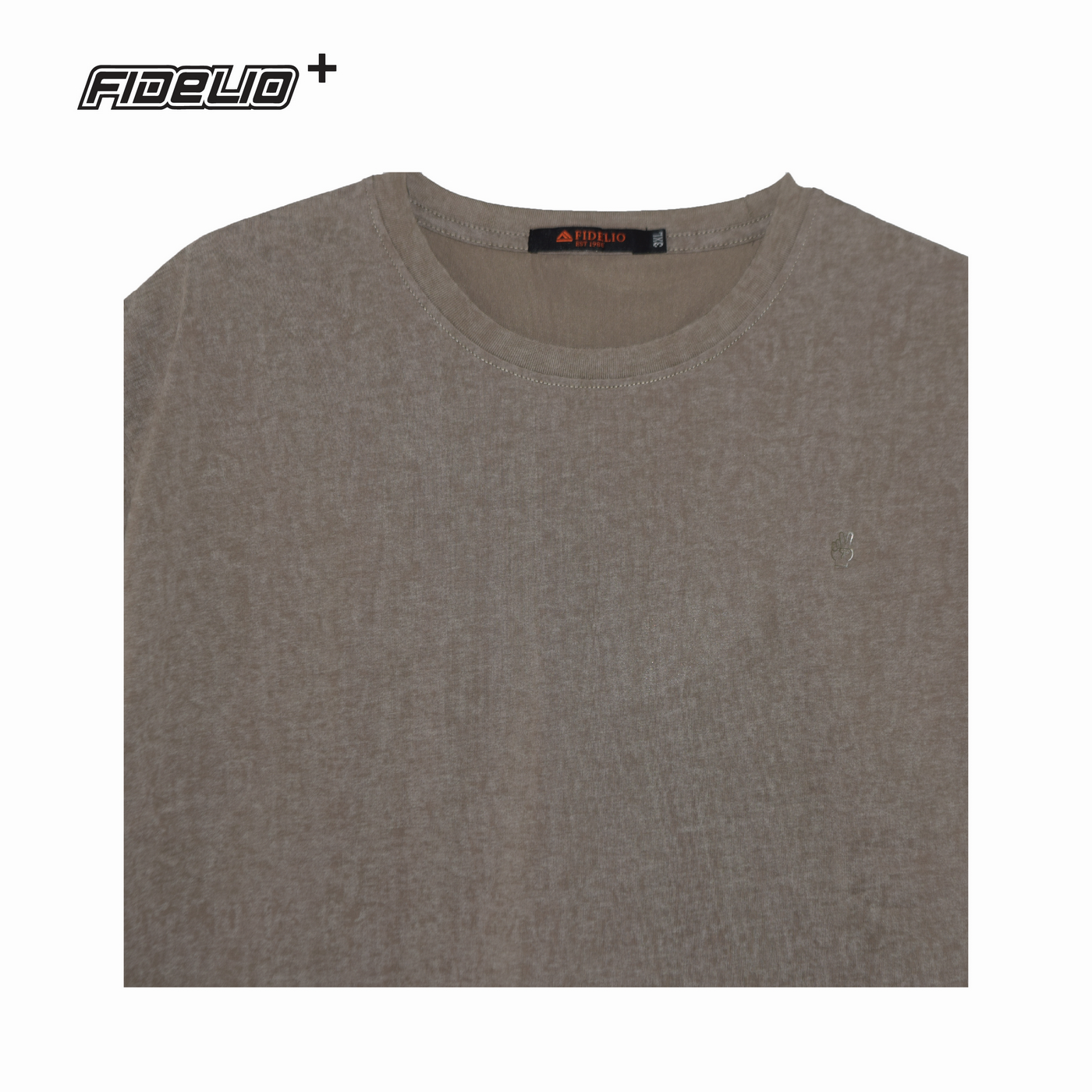 Fidelio Plus Size Vintage Tees -Dark Khaki