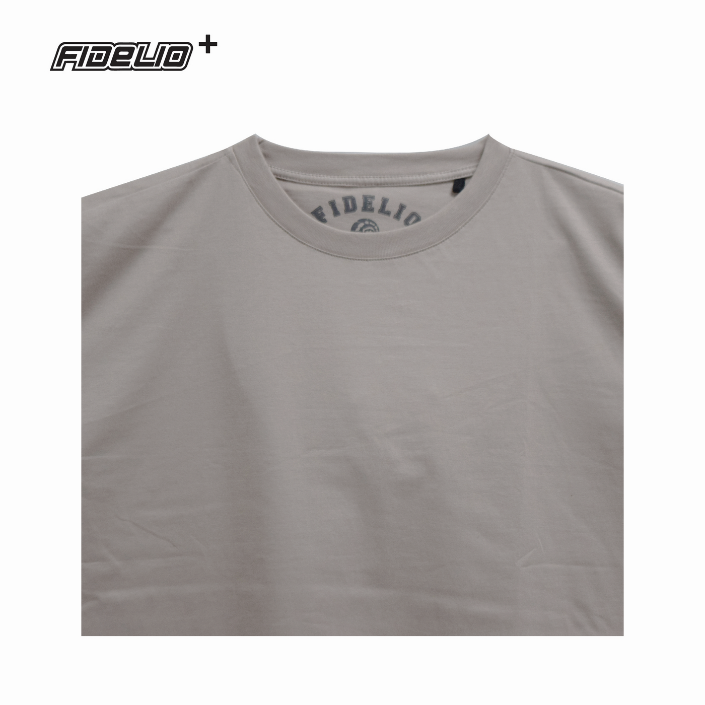 Fidelio Plus Size Basic Tees -Khaki