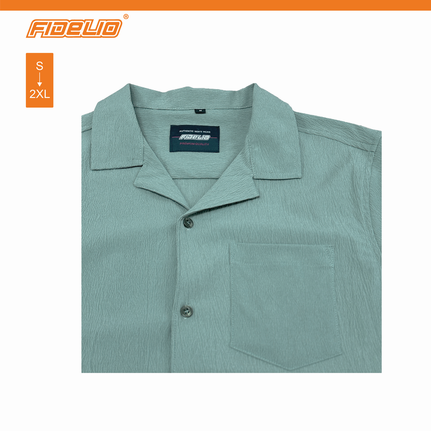 Fidelio Textured Breeze Casual Shirts -Green