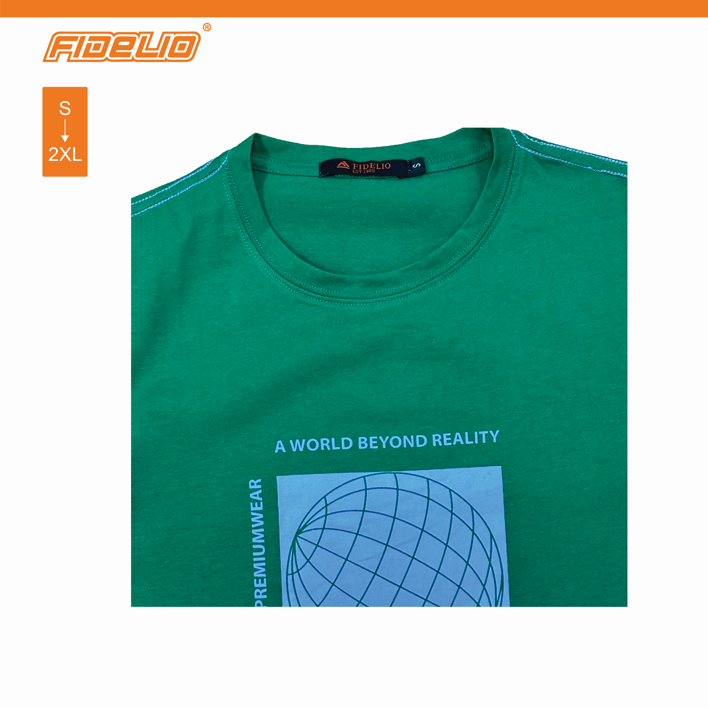 Fidelio World Beyond Reality Graphic Tees -Green